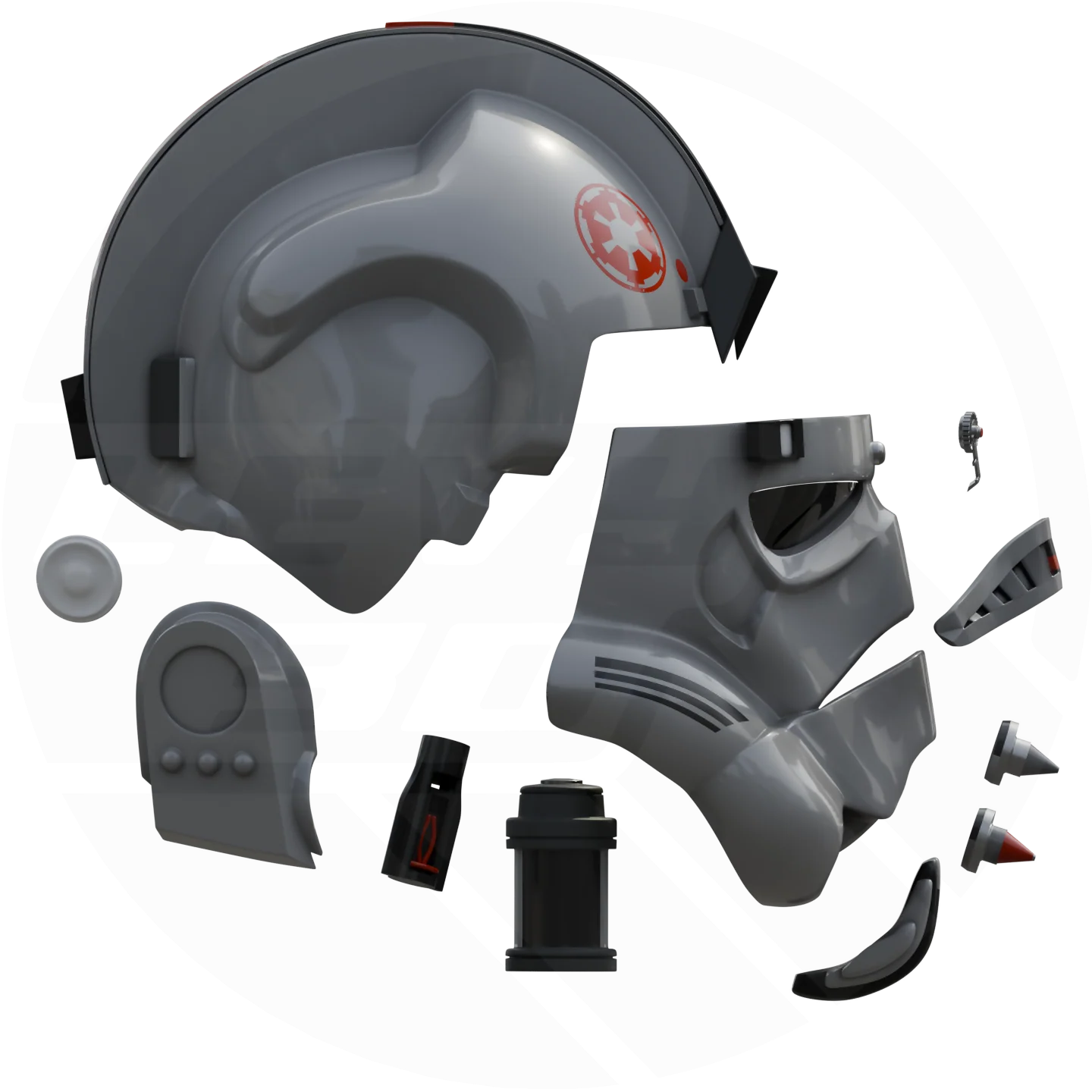 AT AT Driver Helmet 3D Model - Image 6