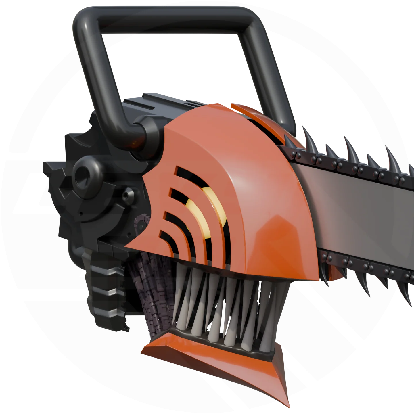 Chainsaw Guy Helmet 3D Model - Image 2
