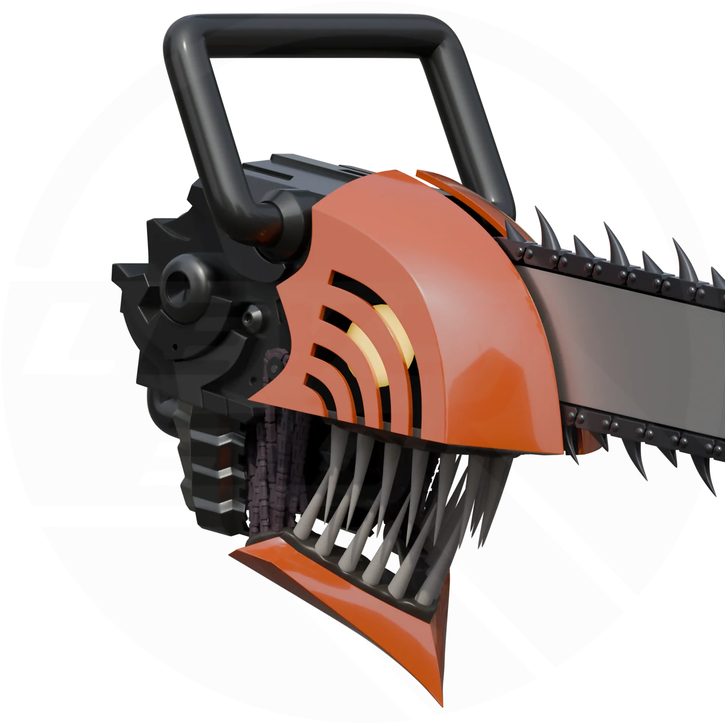 Chainsaw Guy Helmet 3D Model - Image 3