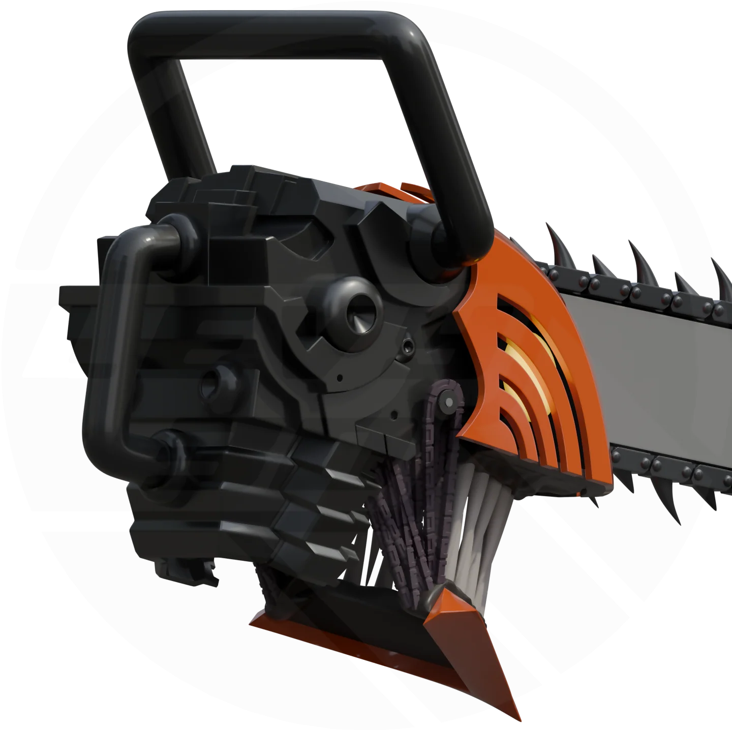 Chainsaw Guy Helmet 3D Model - Image 5