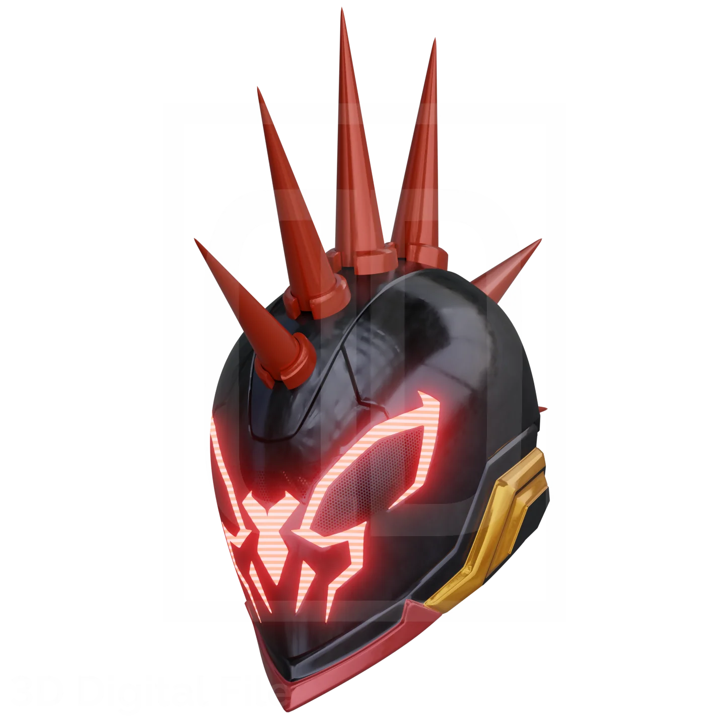 Cyber Spider Hero Punk 2099 Helmet - MR Game 3D Model