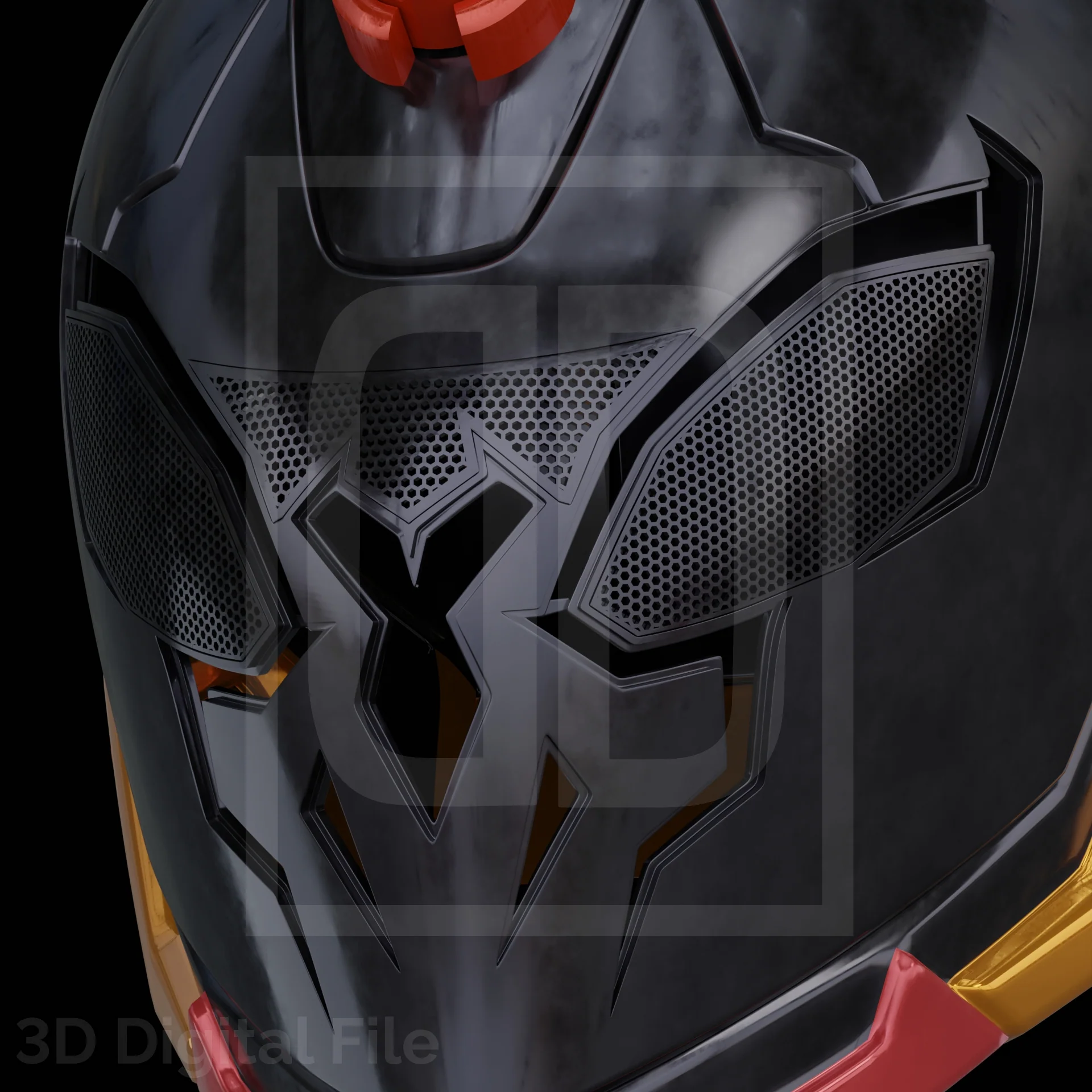 Cyber Spider Hero Punk 2099 Helmet - MR Game 3D Model - Image 6
