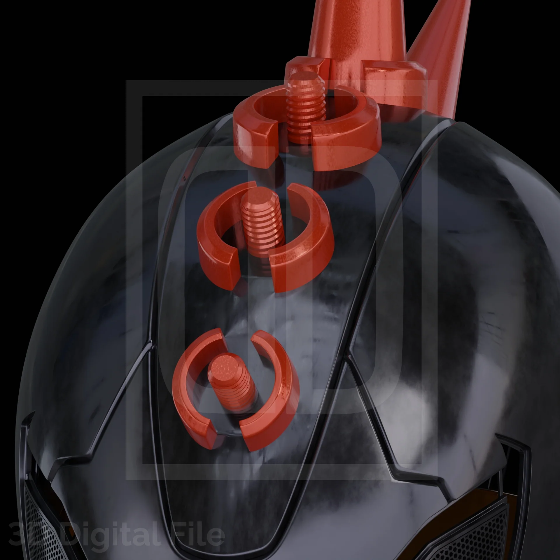 Cyber Spider Hero Punk 2099 Helmet - MR Game 3D Model - Image 7