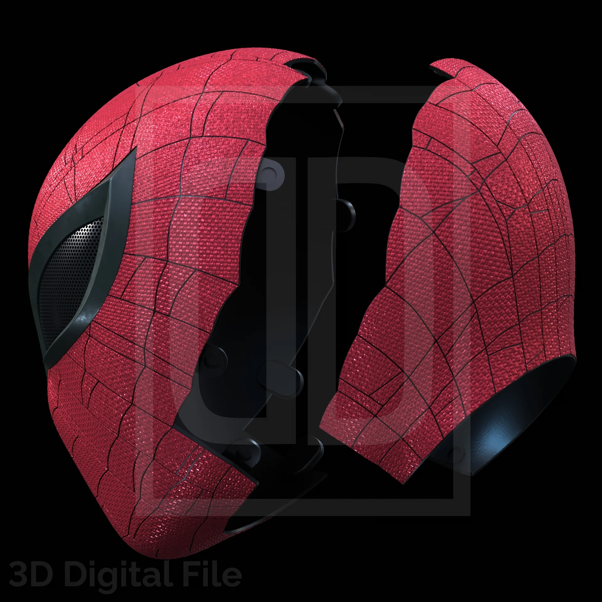 Superior Spider Hero Textured Mask - SM2 PS5 3D Model - Image 7