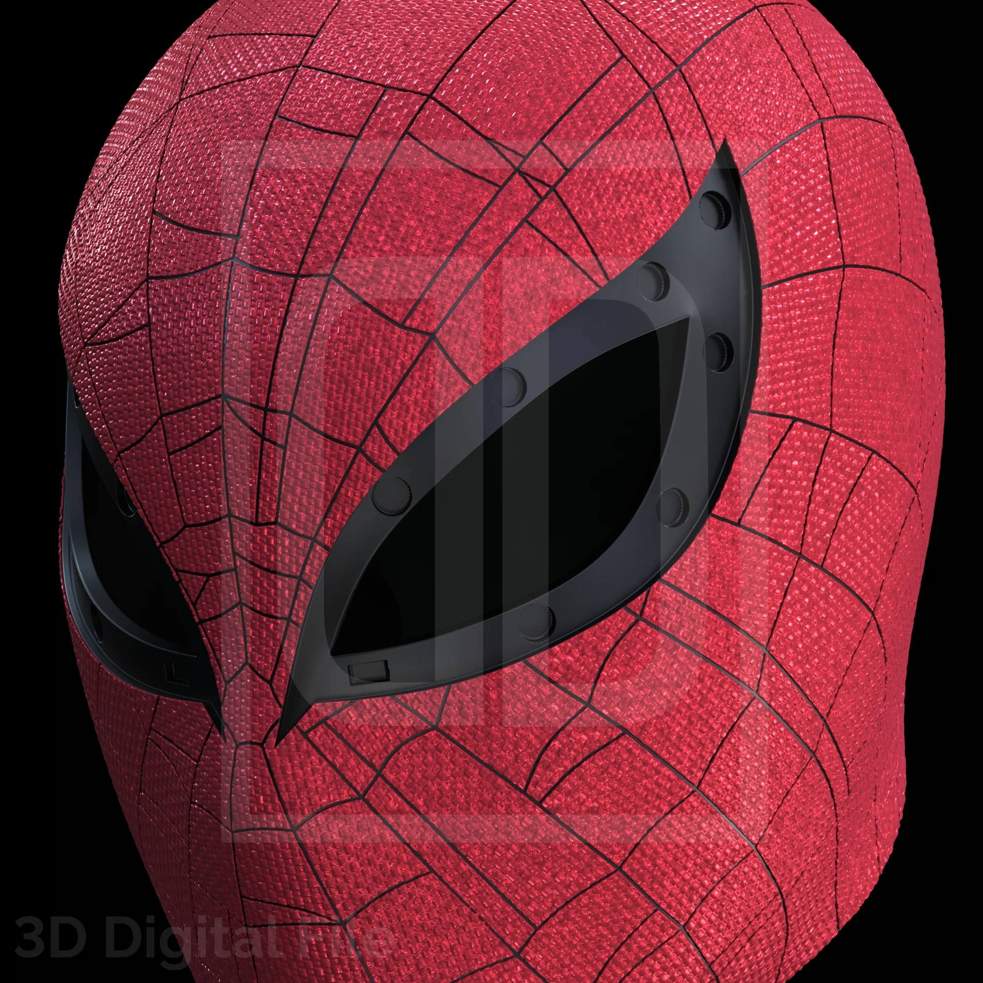 Superior Spider Hero Textured Mask - SM2 PS5 3D Model - Image 8