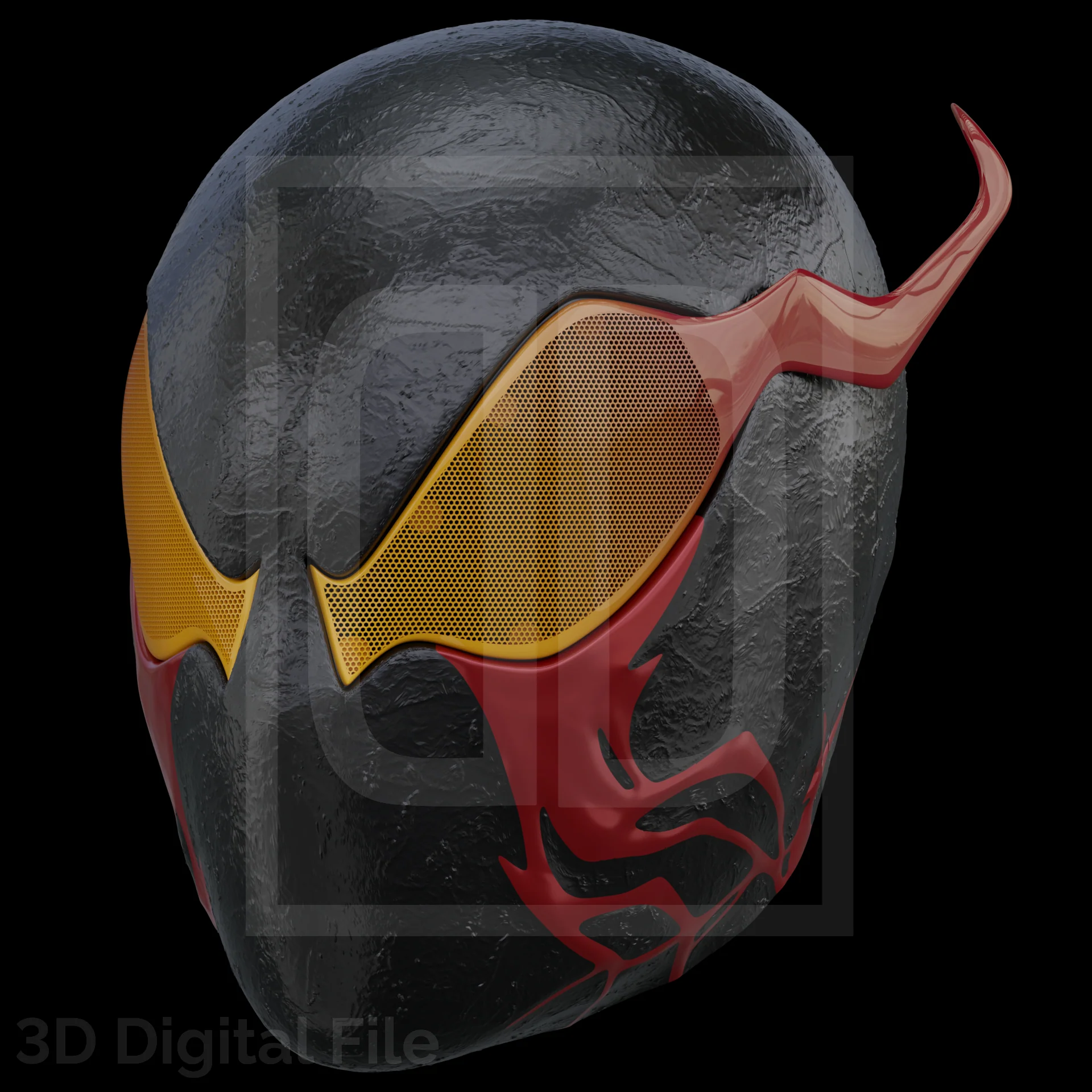 Spider Hero Masacre Black Mask - SM2 PS5 3D Model - Image 4