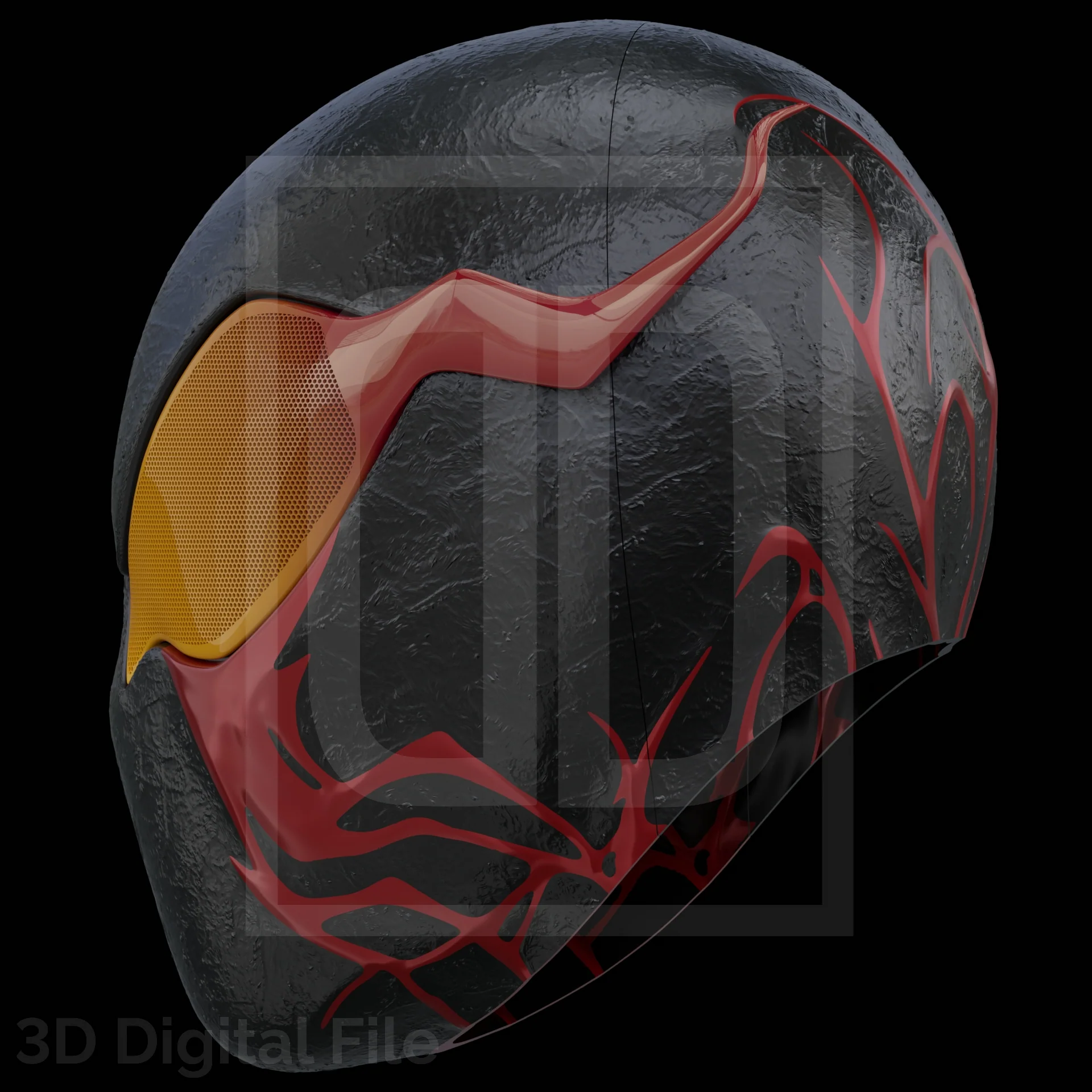 Spider Hero Masacre Black Mask - SM2 PS5 3D Model - Image 5