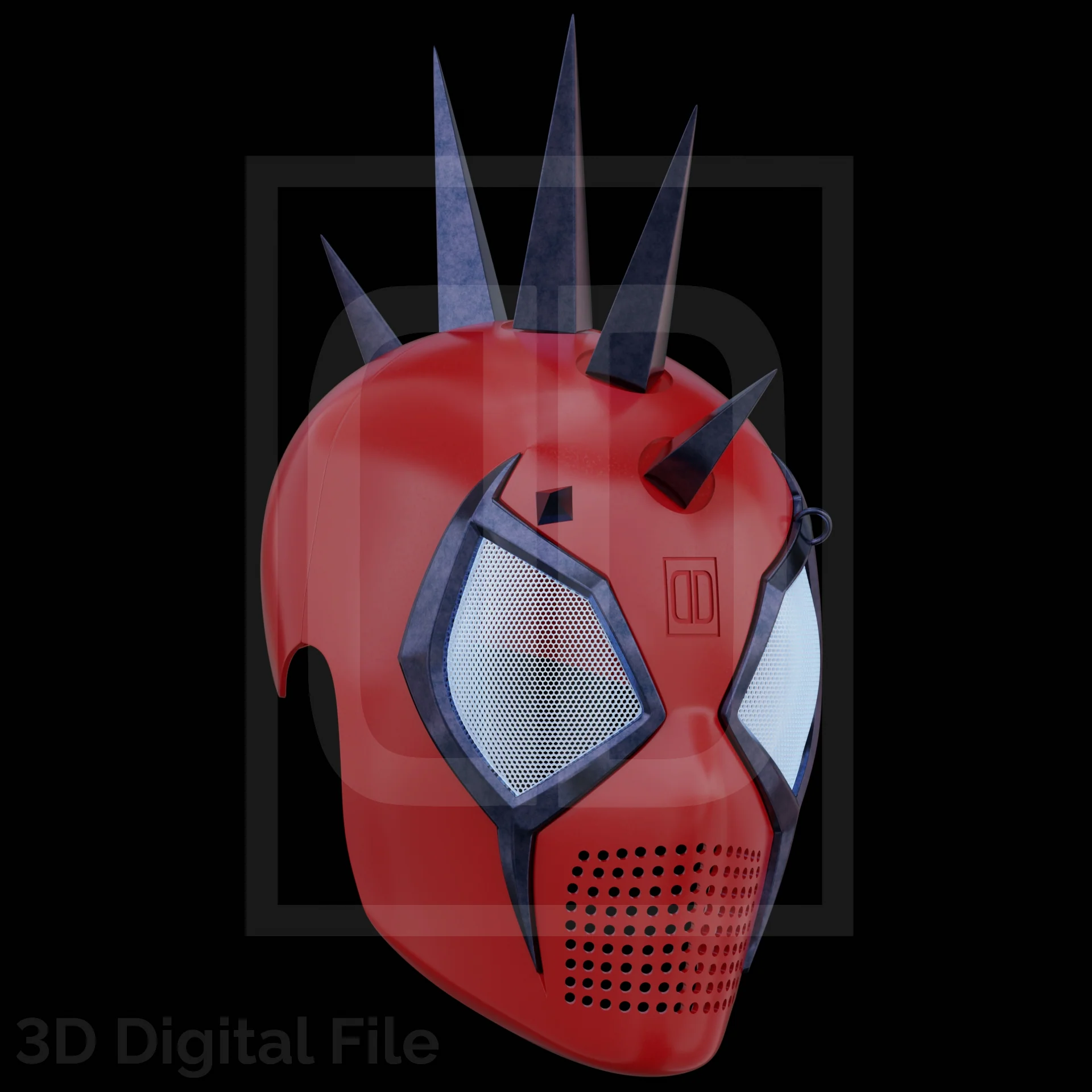 Spider Hero Punk Champion Faceshell - 3D Model - Image 6