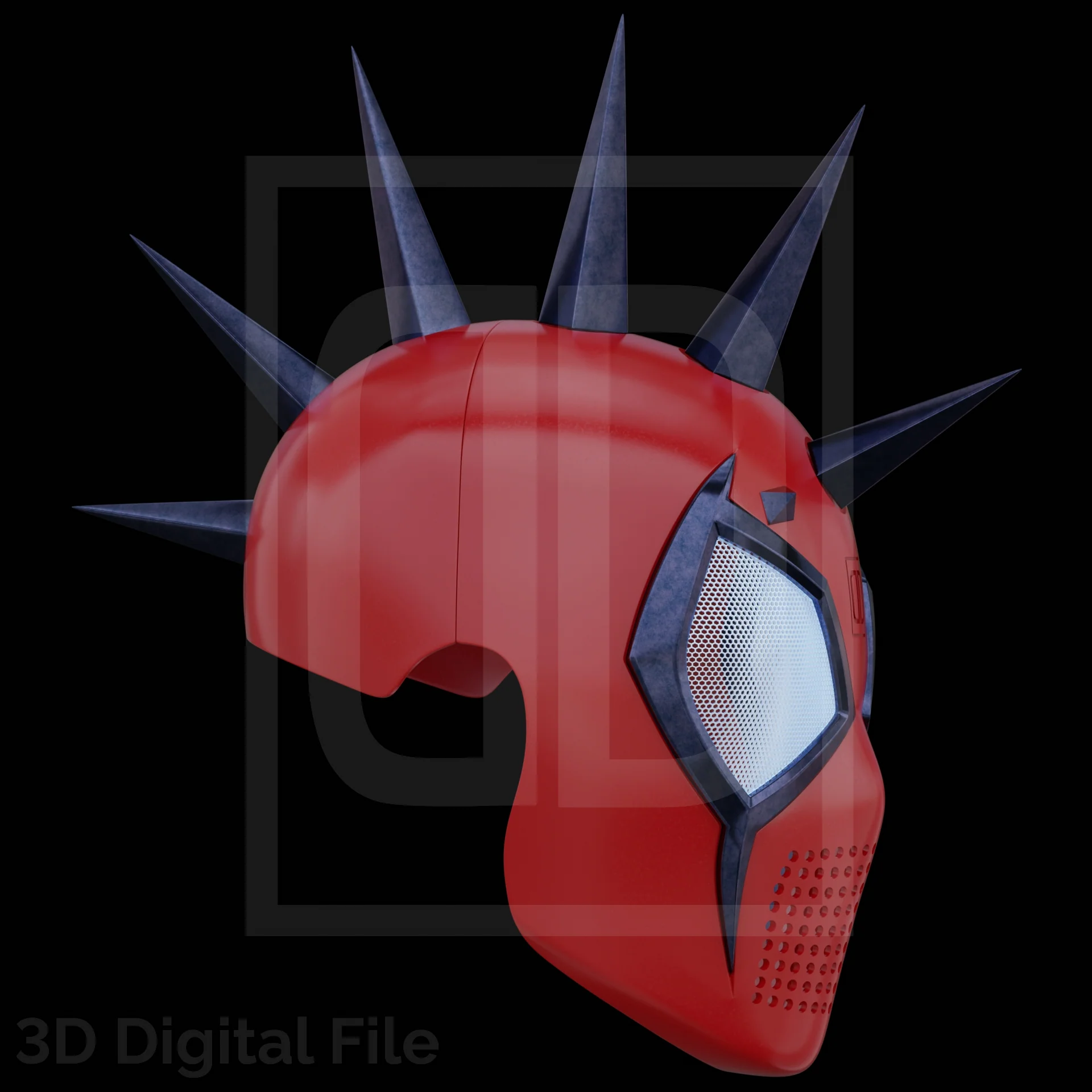 Spider Hero Punk Champion Faceshell - 3D Model - Image 8
