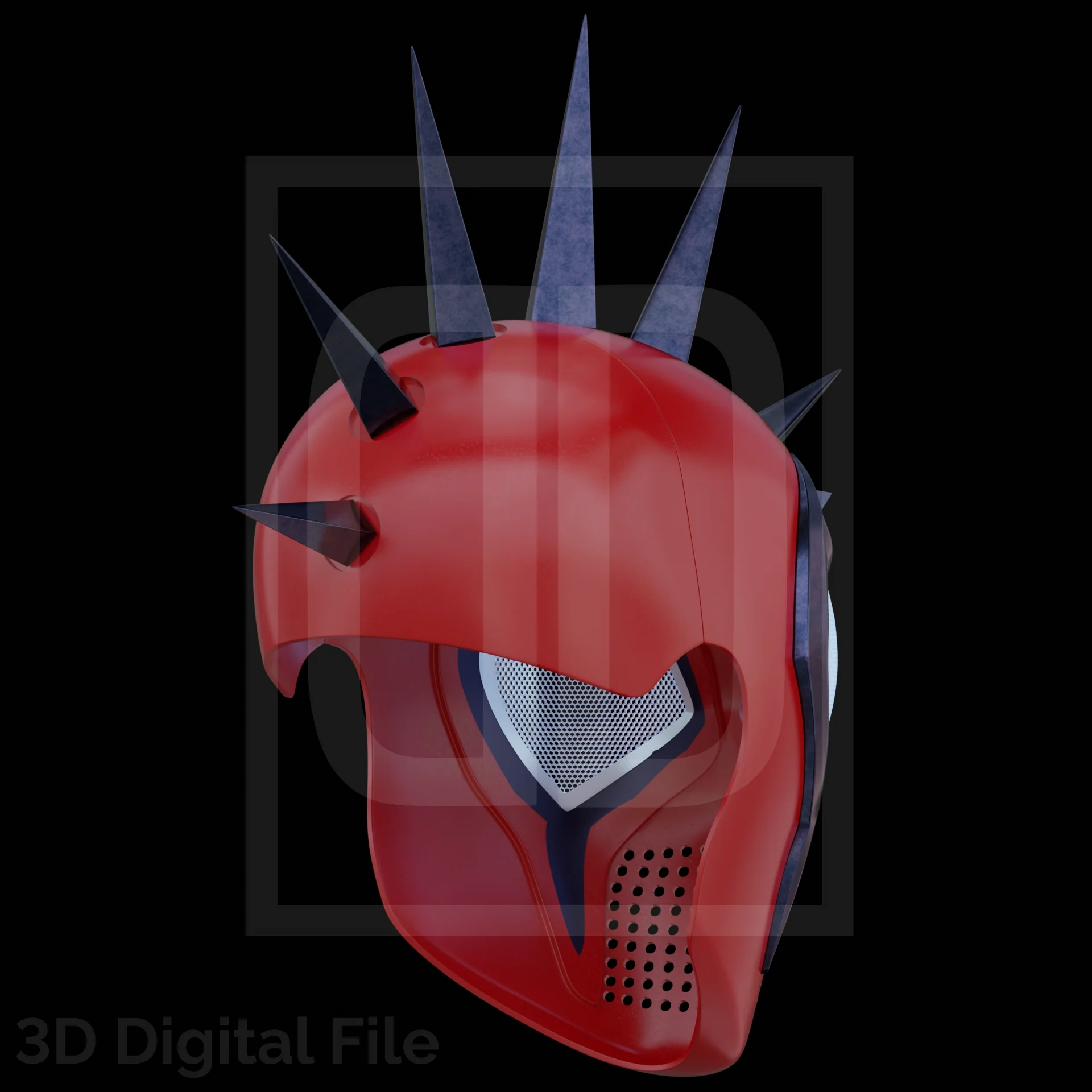 Spider Hero Punk Champion Faceshell - 3D Model - Image 9