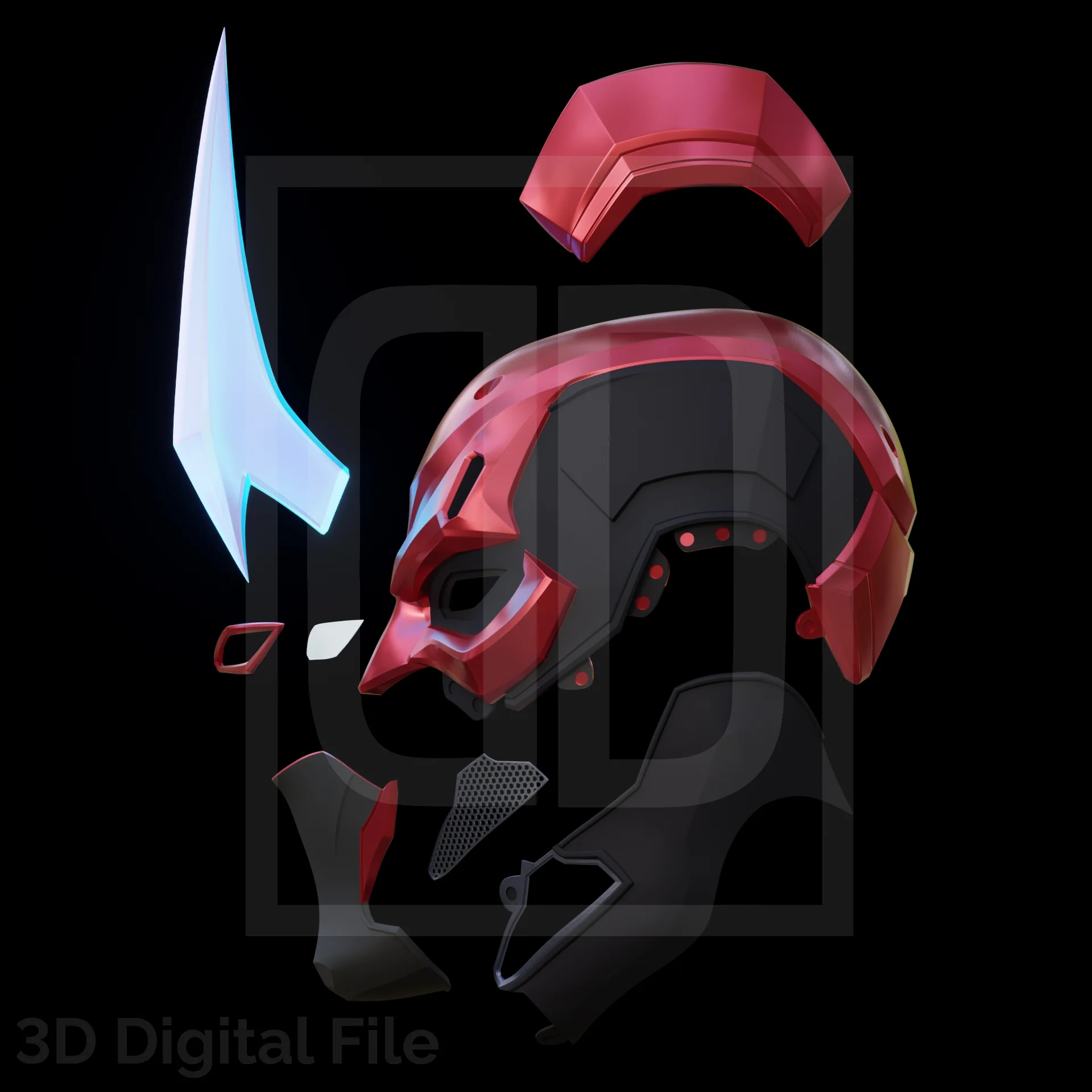 Devil Lawyer 2099 Mask - MR Game 3D Model - Image 2