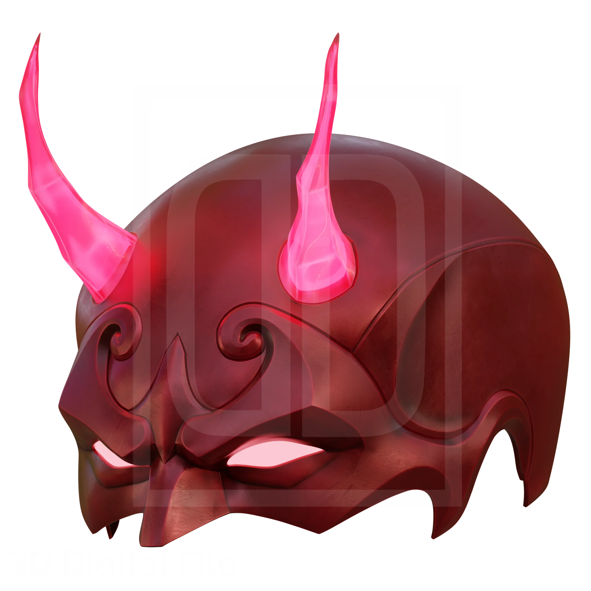Devil Lawyer Flames Mask - MR Game 3D Model