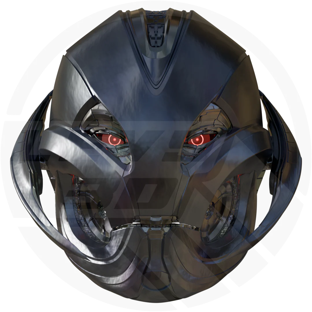 evil ai robot tron Prime Helmet 3D model