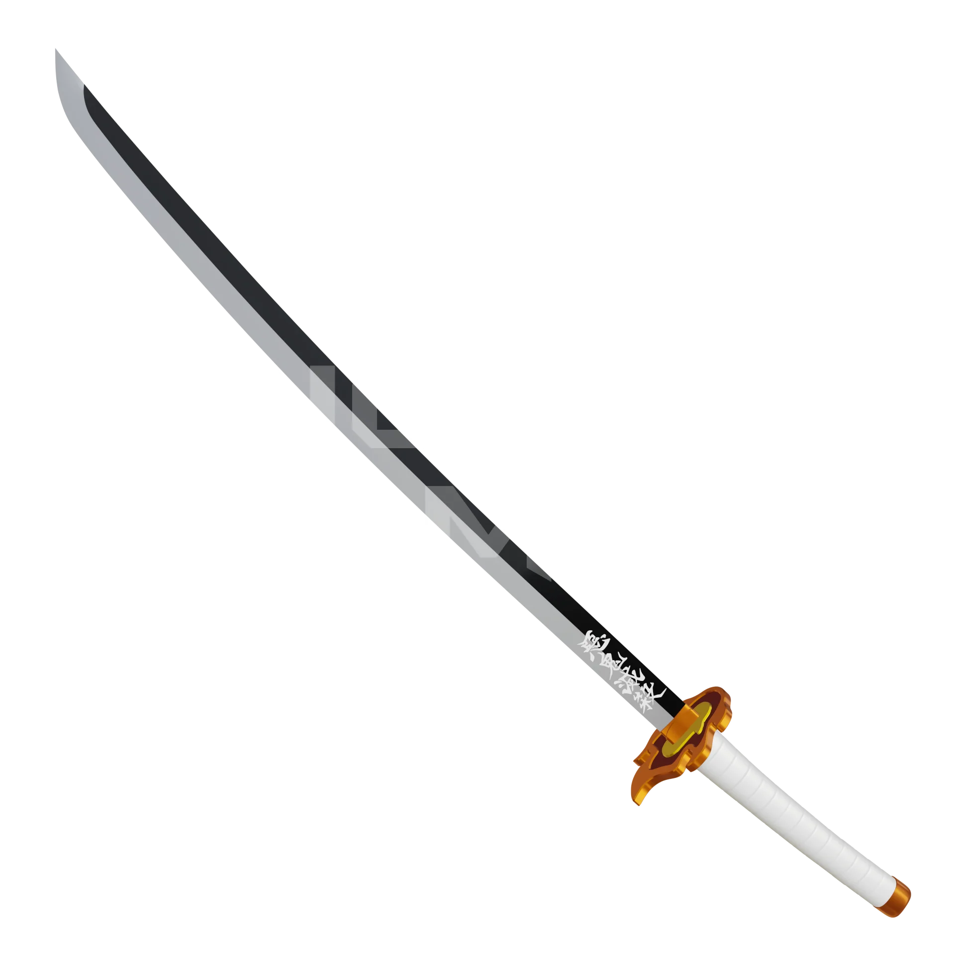 Fire Samurai Katana 3D Model