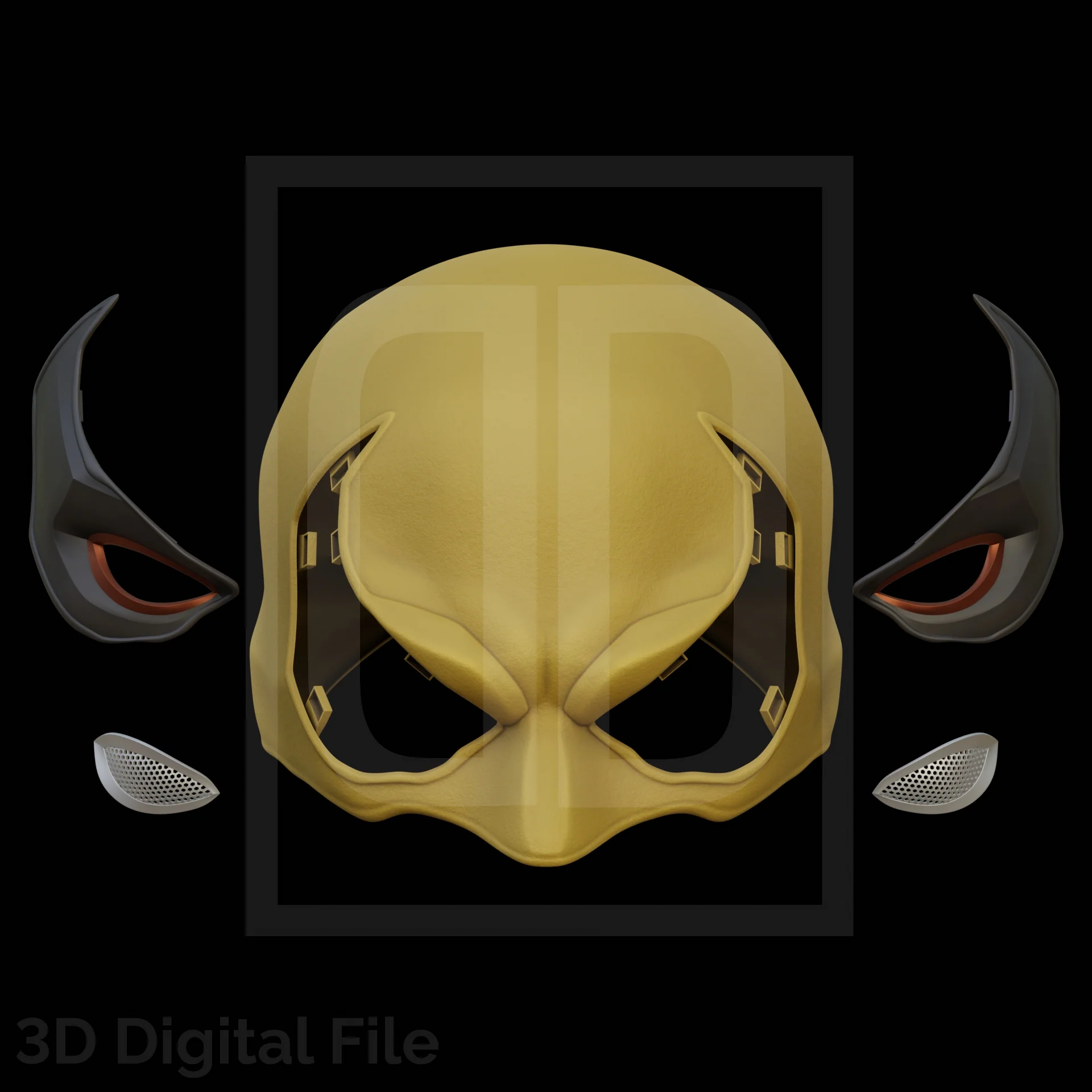 Fist Dragon Warrior Mask - MR Game 3D Model - Image 2