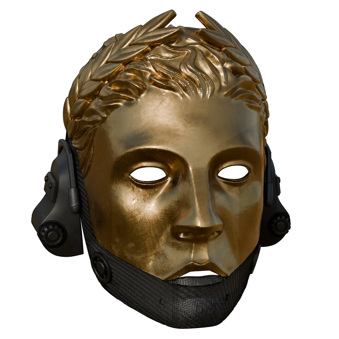 Golden agent mask