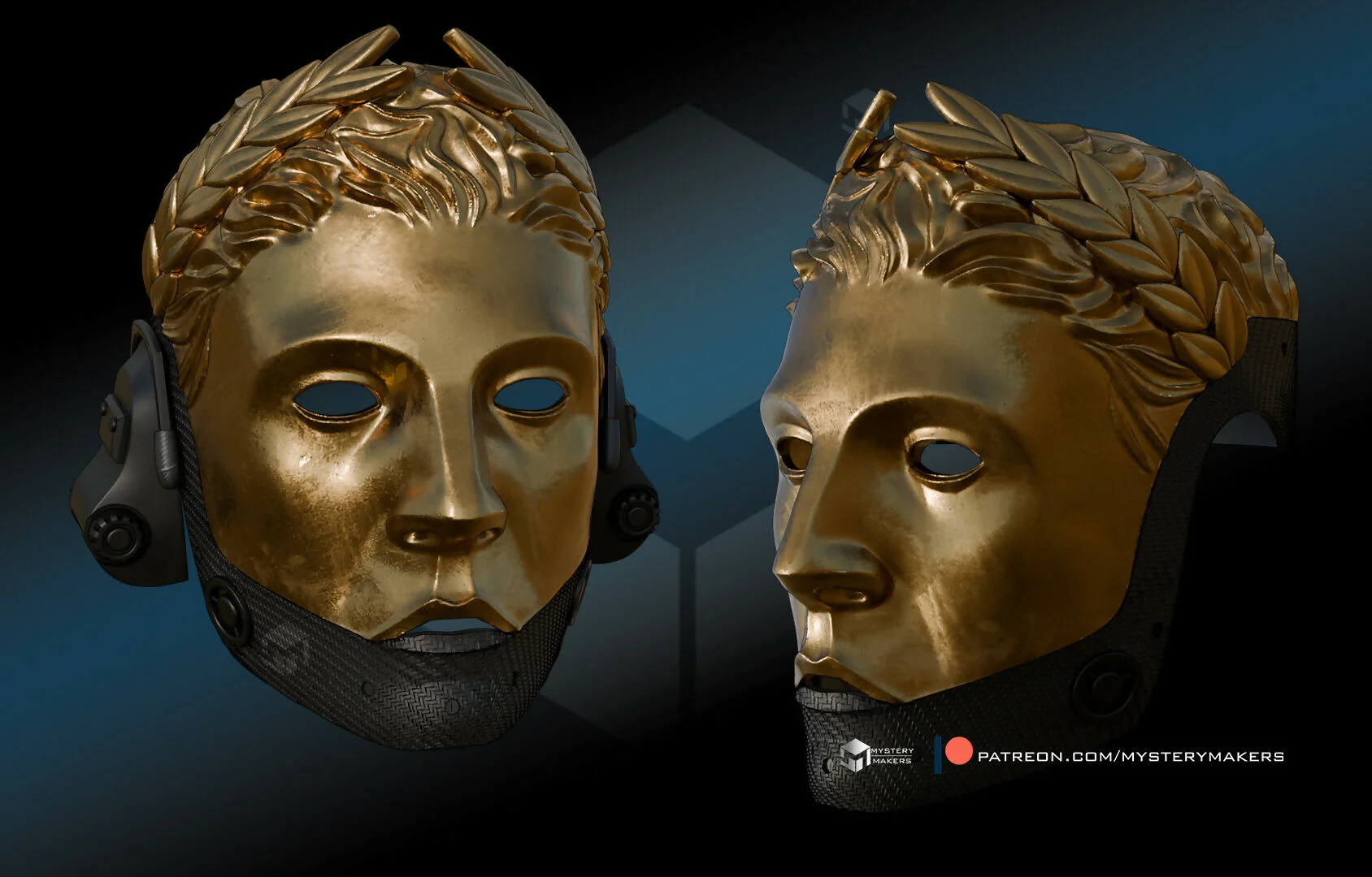 Golden agent mask - Image 2
