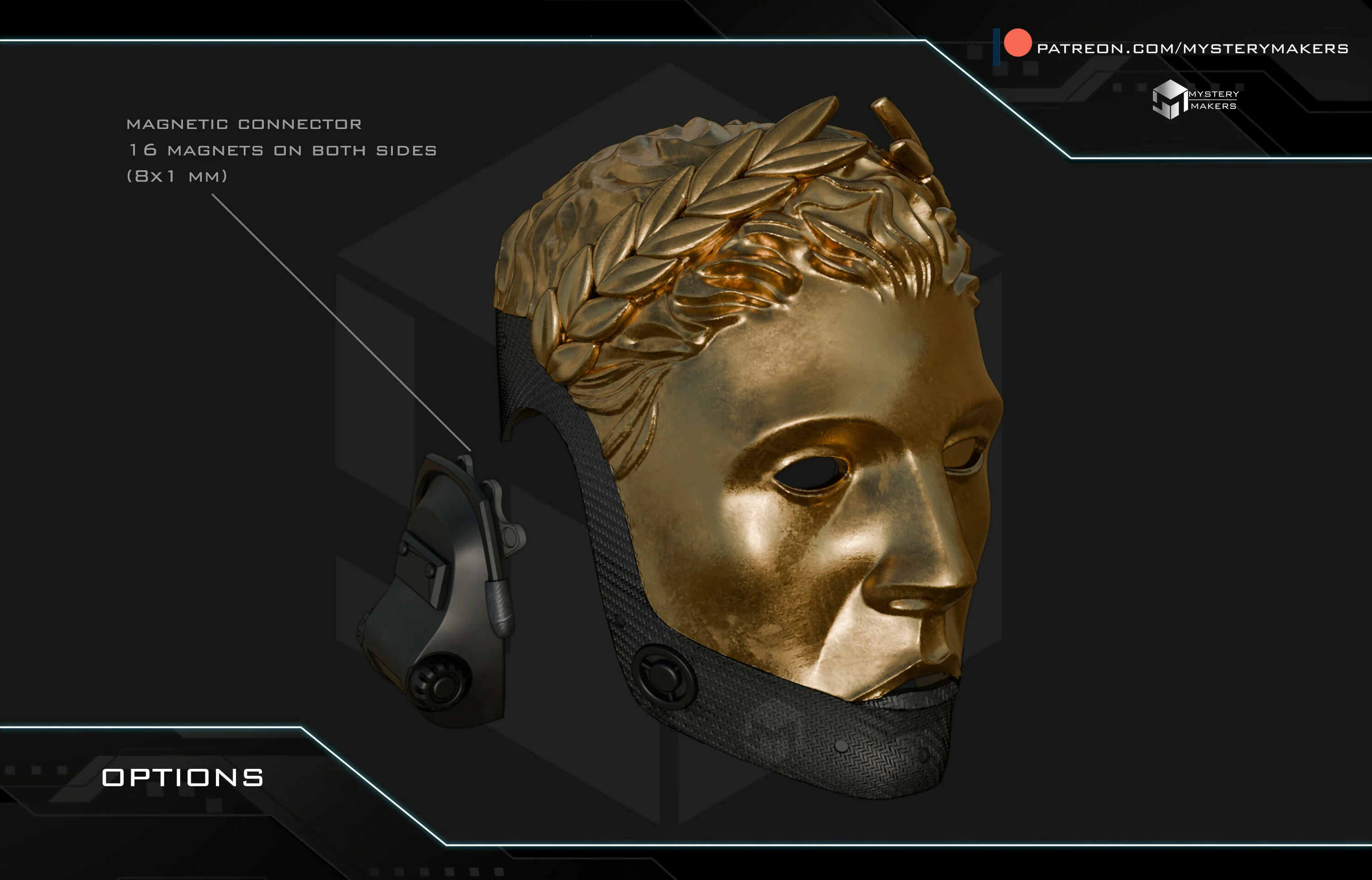 Golden agent mask - Image 4