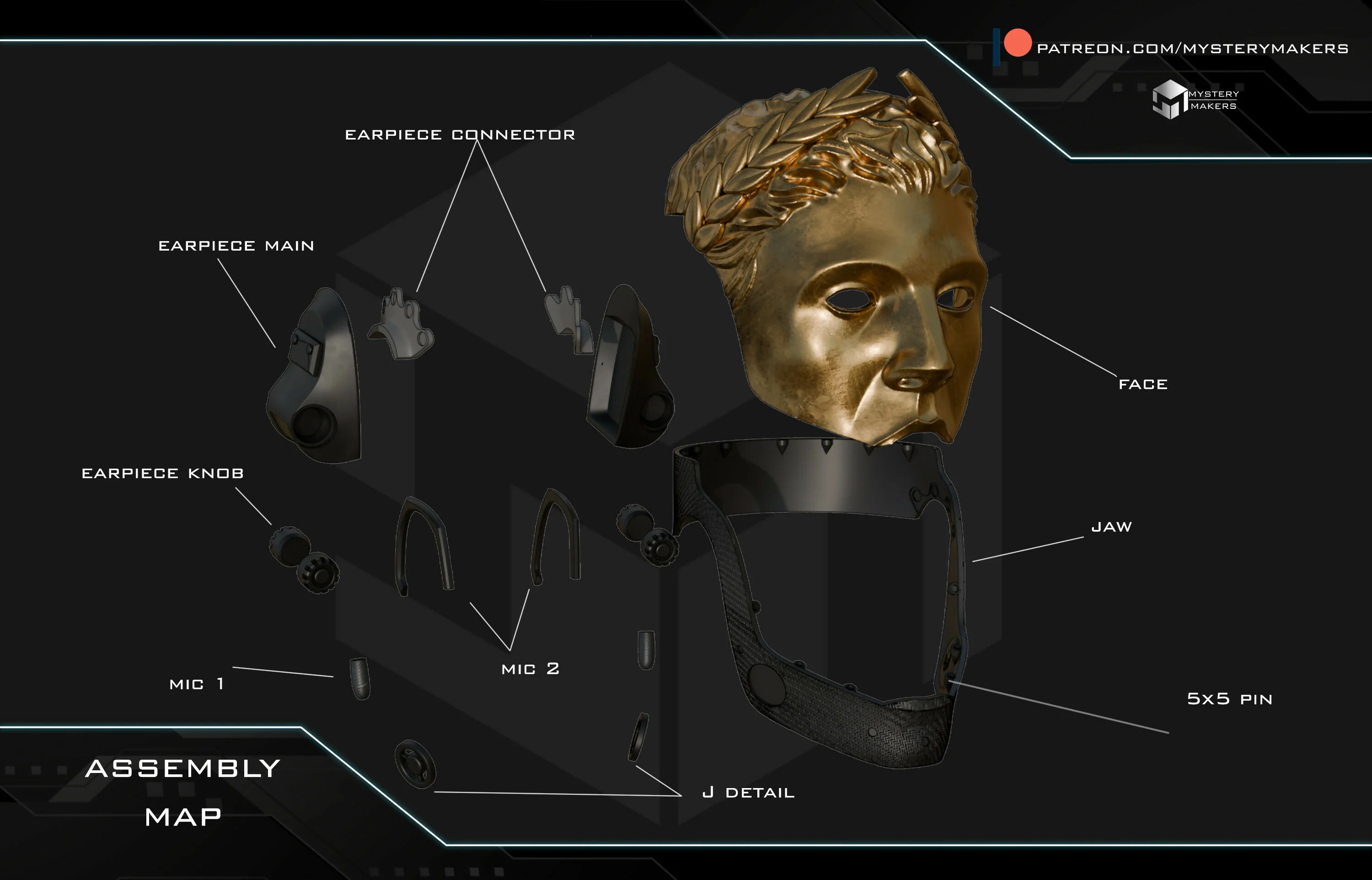 Golden agent mask - Image 5