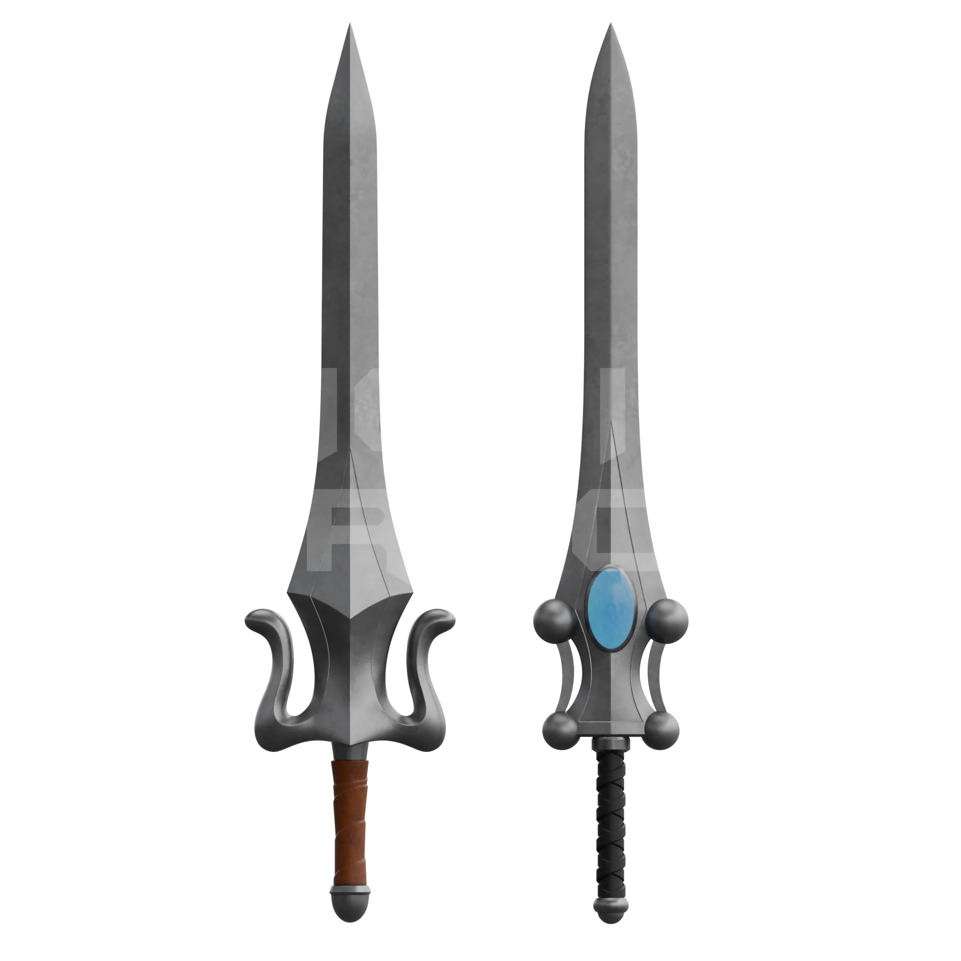 He-Man & She-Ra Sword Set 3D Model