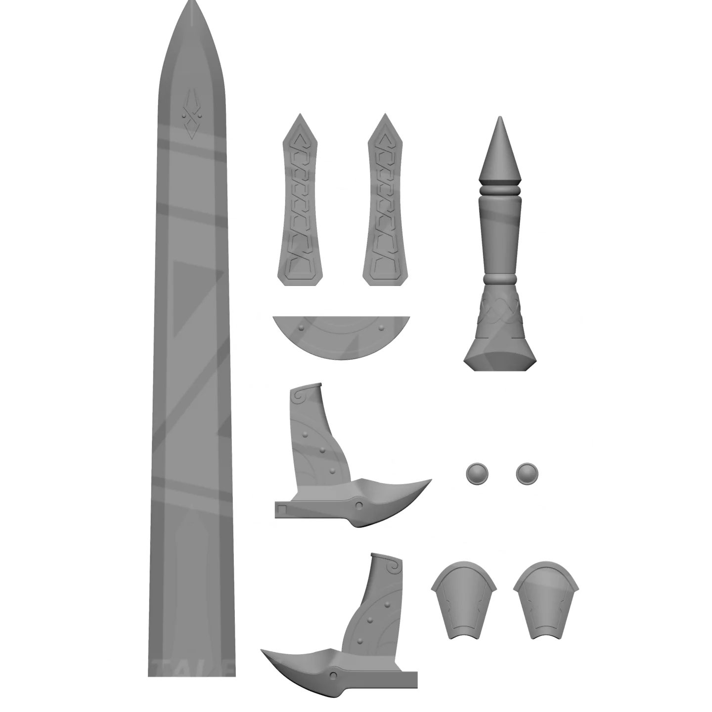 Hedgehog Sword 3D Model - Image 2