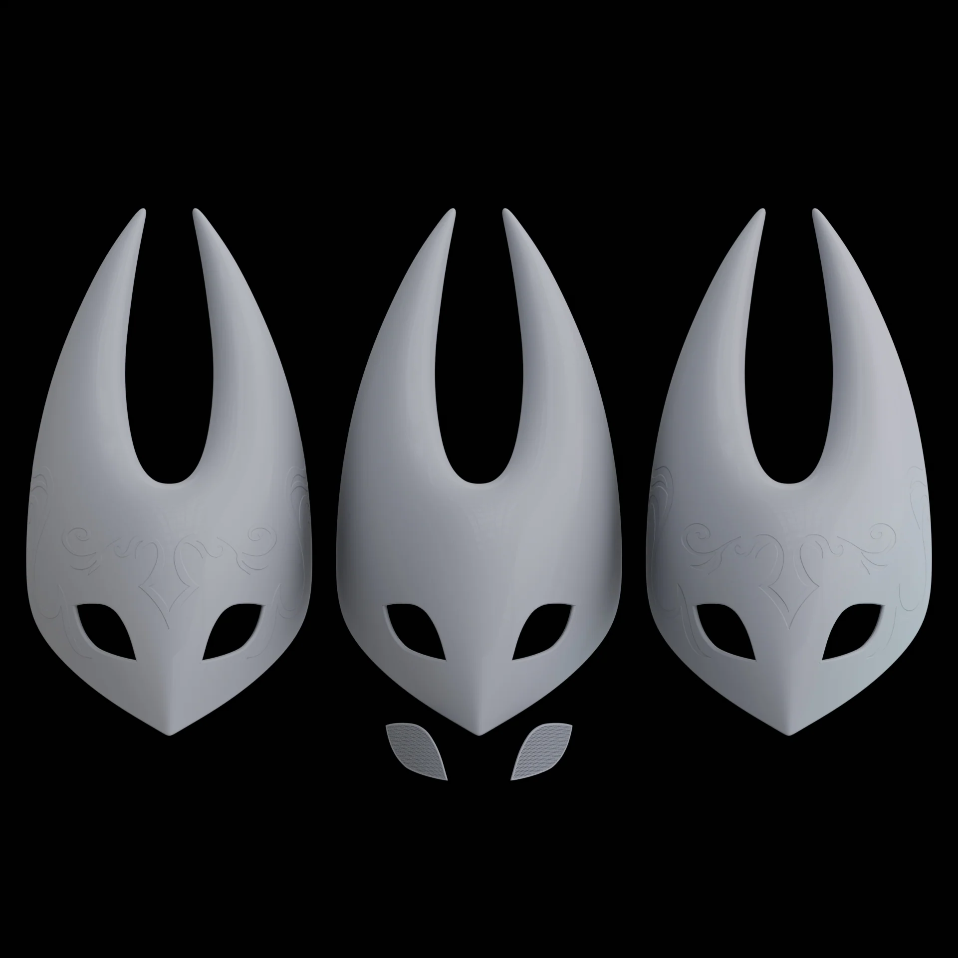Hornet Castlevania Mask - Hollow Knight Silksong 3D Model - Image 2