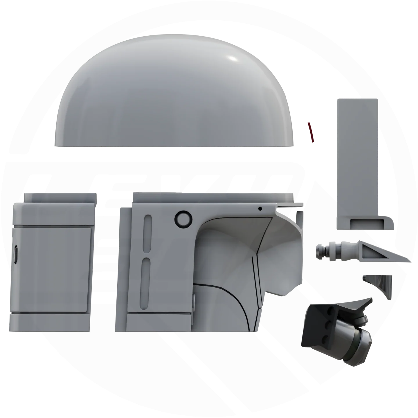 McQuarrie Concept Boba Helmet 3D Model - Image 9