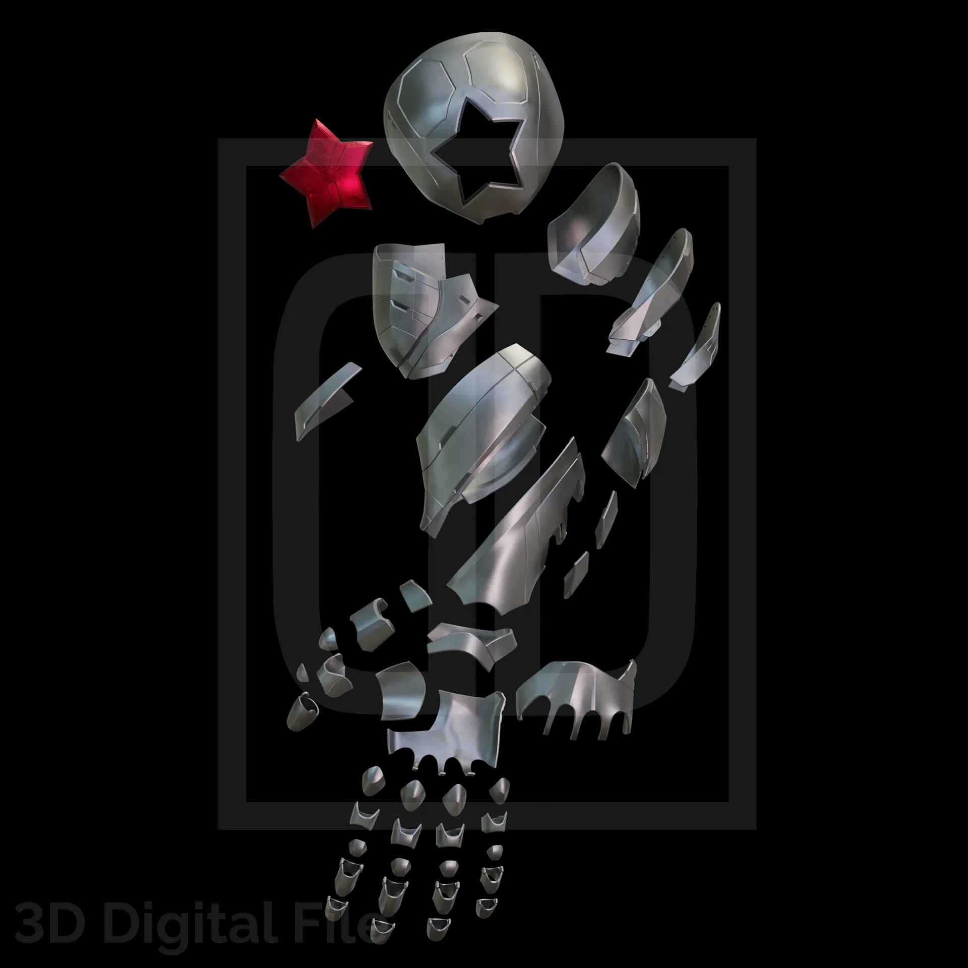 Metal Arm Soldier - MR 3D Model - Image 2