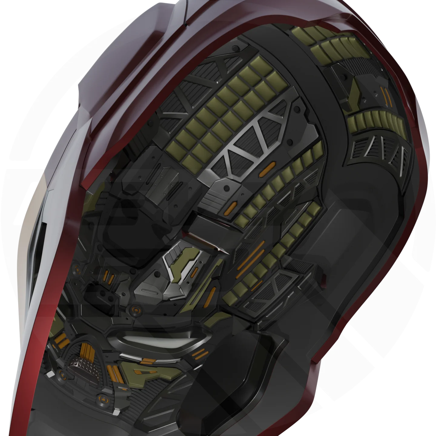 mk45 Helmet Motorized With Full Interior 3D Model - Image 4