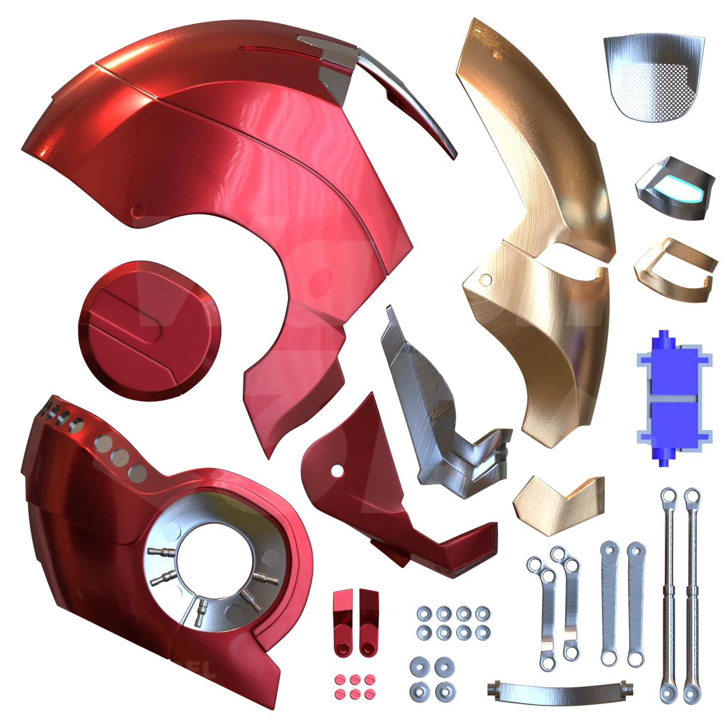 Motorized Mark 45B Helmet 3D Print Model - Image 2