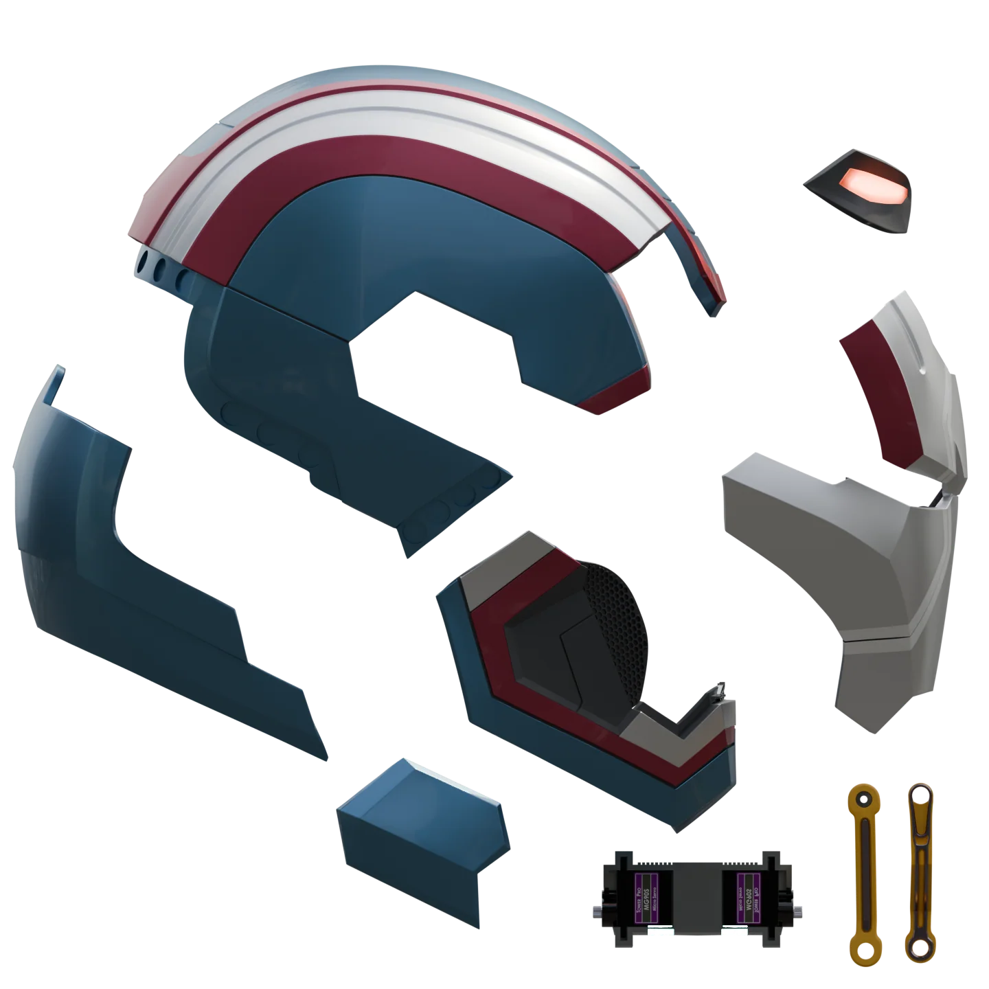 Motorized Patriot MK1 Helmet 3D Model - Image 2