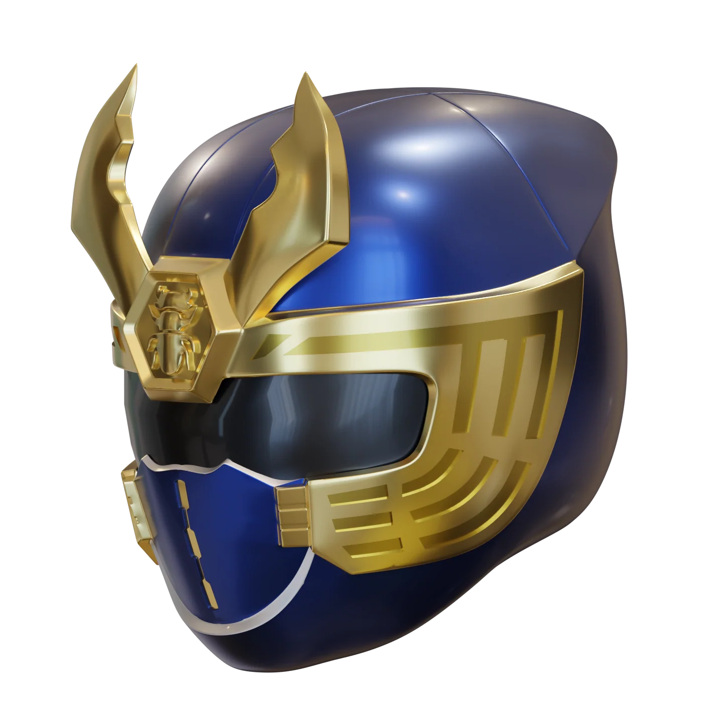 Navy Thunder Ranger Helmet 3D Model - Image 2