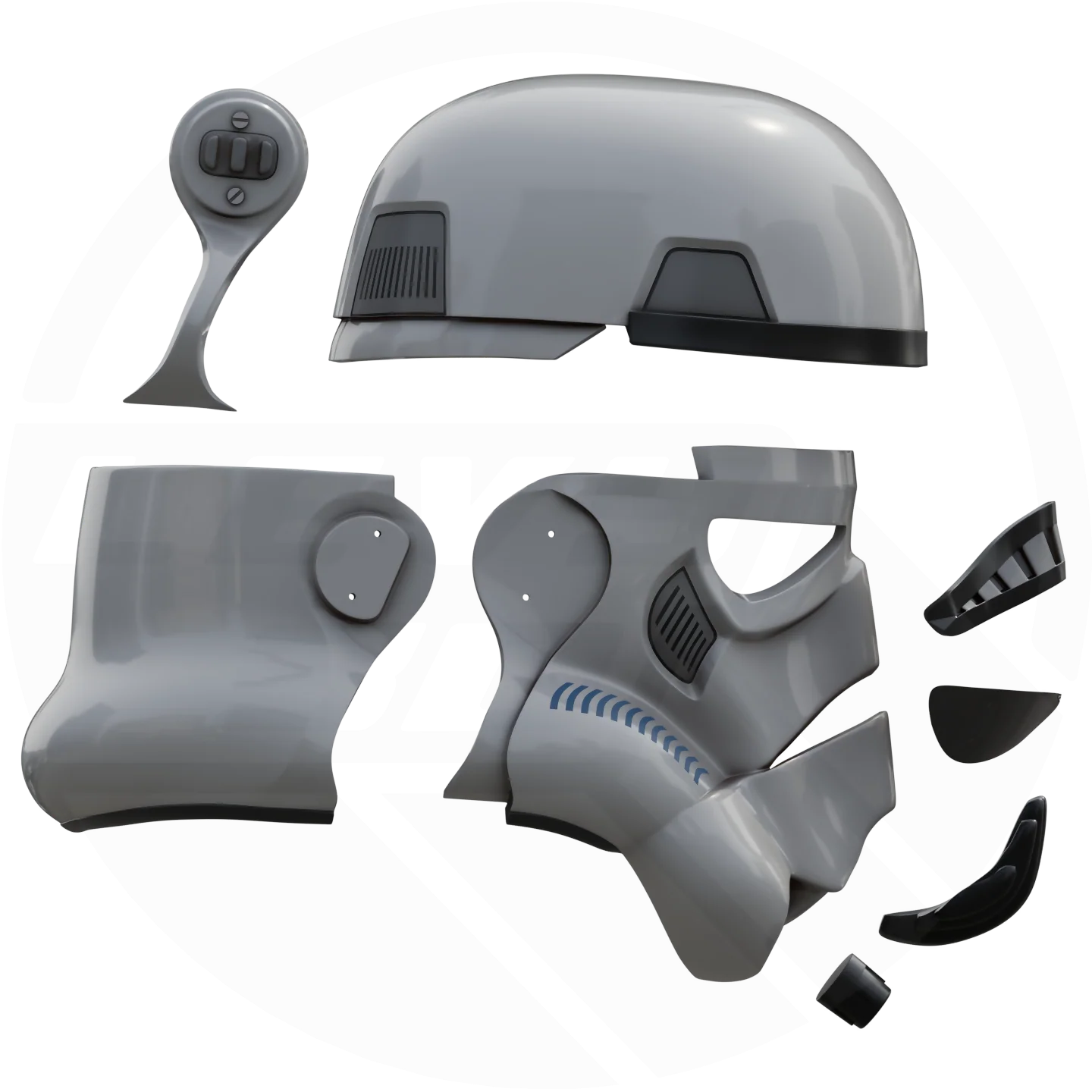 OT Storm Soldier Helmet 3D model - Image 6