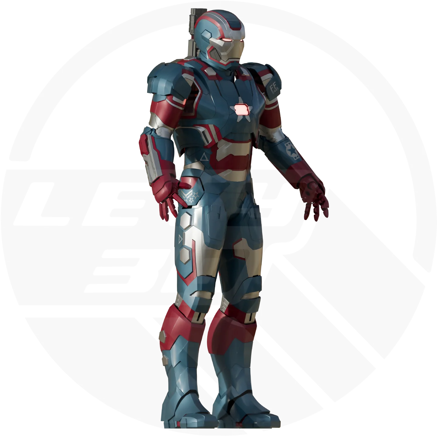Patriot/Machine Mk 2 Full Suit Motorized Gun 3D Model - Image 2