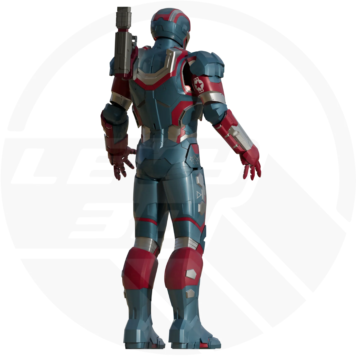 Patriot/Machine Mk 2 Full Suit Motorized Gun 3D Model - Image 5