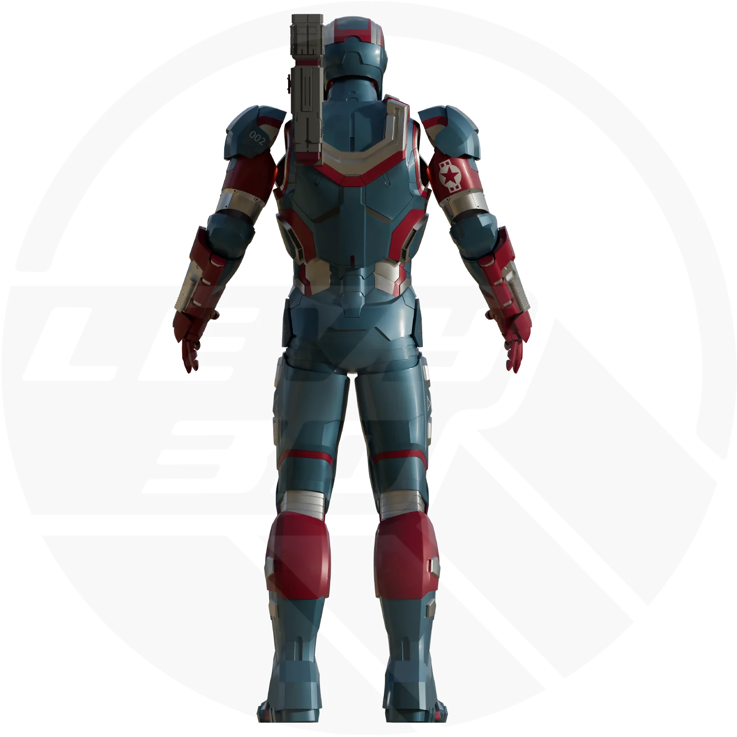 Patriot/Machine Mk 2 Full Suit Motorized Gun 3D Model - Image 6