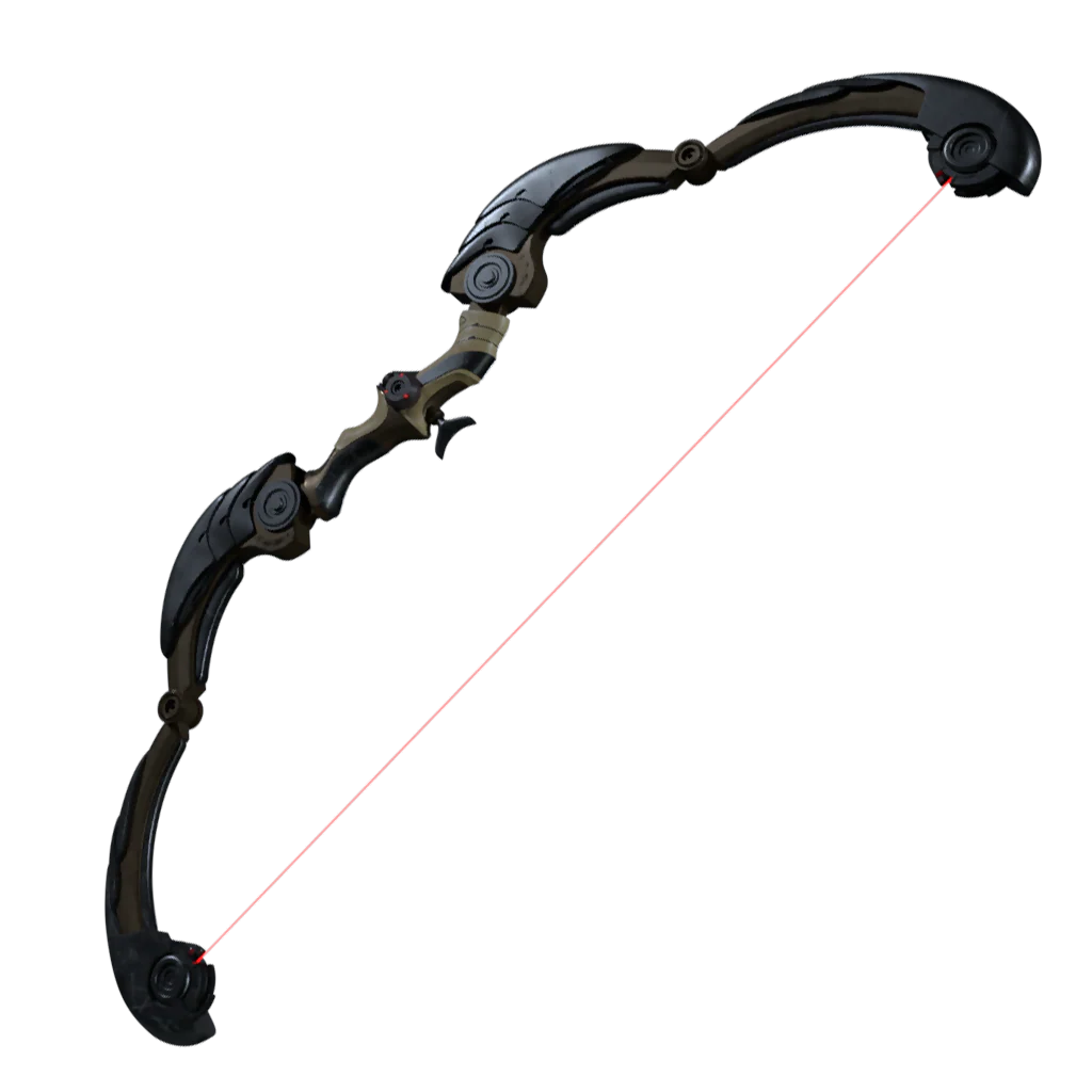 Predator Badlands folding bow with laser and rope modules