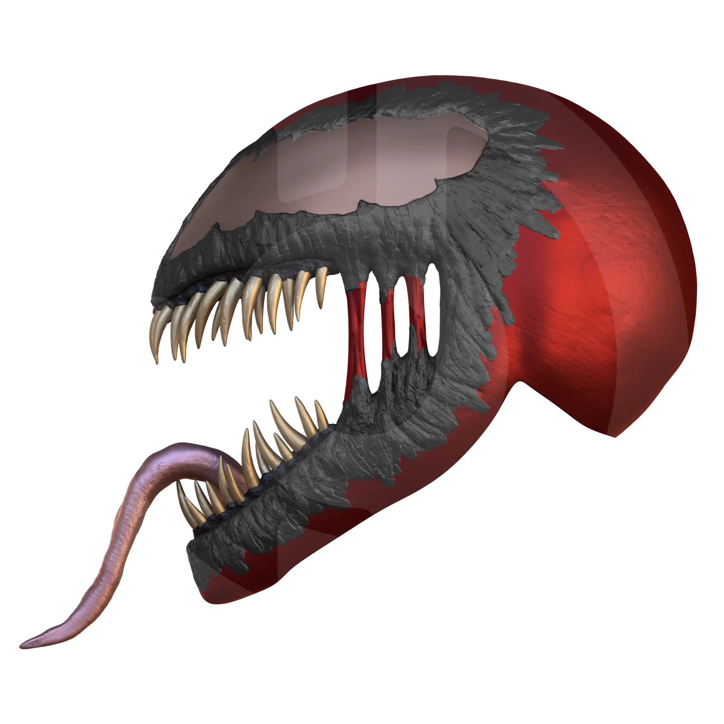 Red Symbiote Villain Helmet File - Image 3