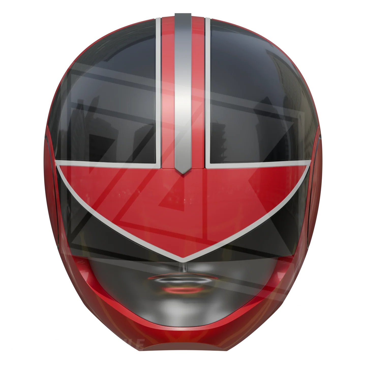 Red Time Ranger Helmet 3D Model