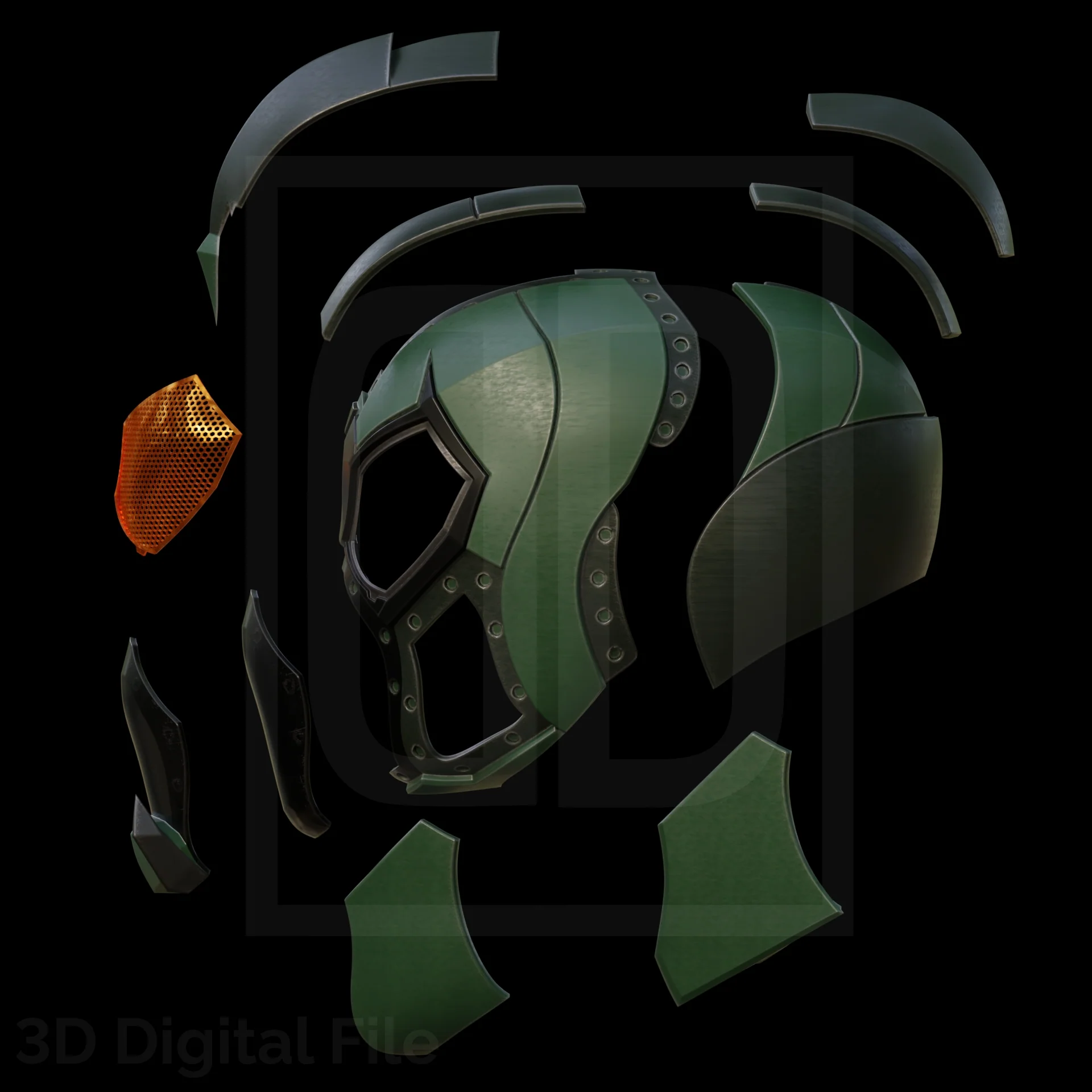 Scorpion - Modular Helmet 3D Model - Image 2