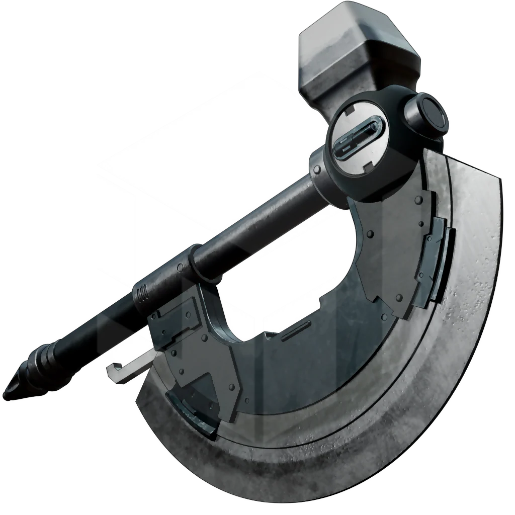 Space Axe with wall stand