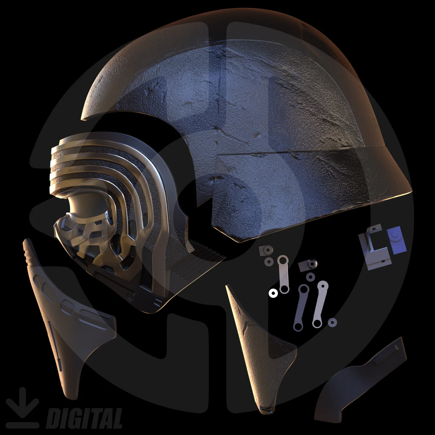 Space Dark Leader Helmet File - Image 2