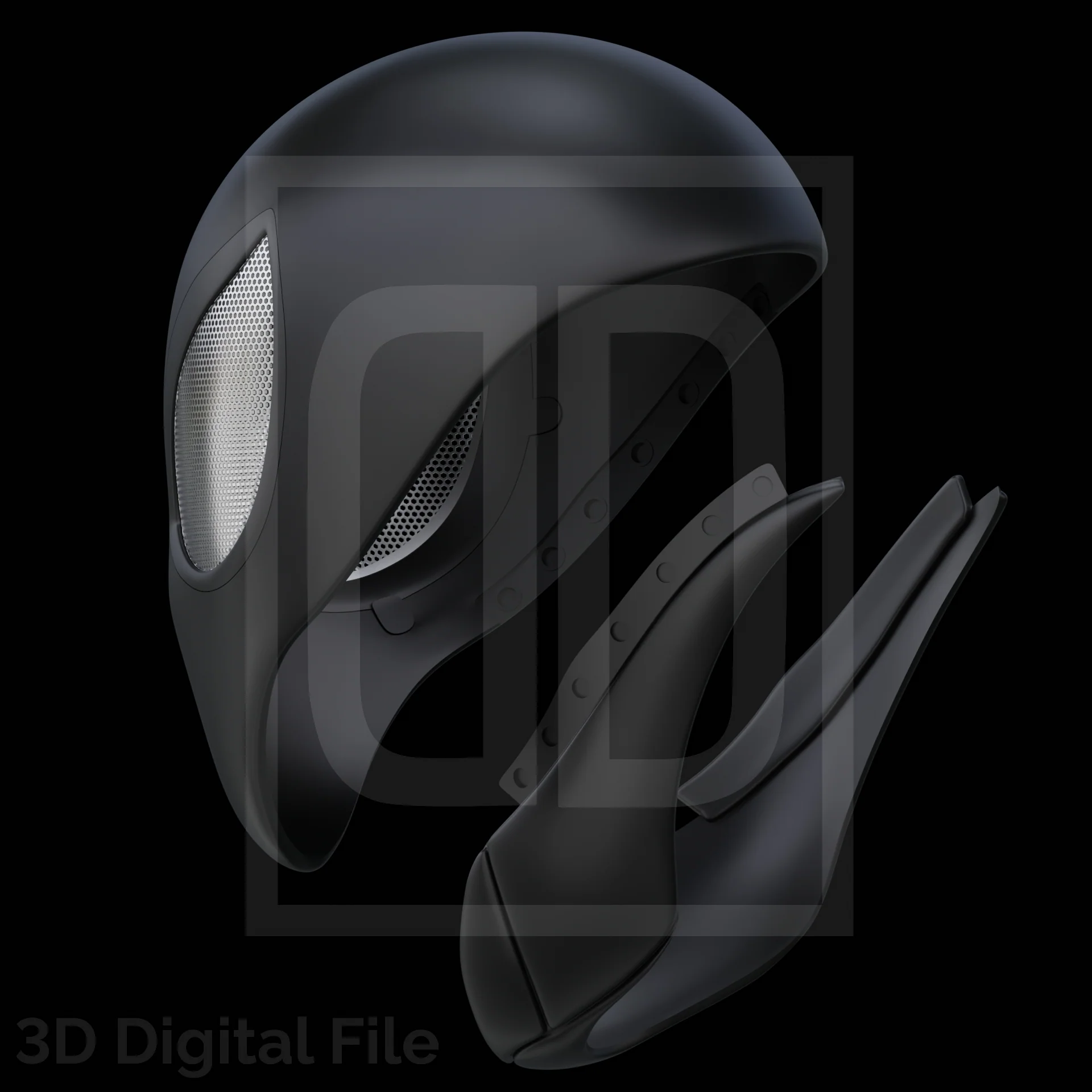 Spider Hero Black Mask - SM2 PS5 3D Model - Image 3