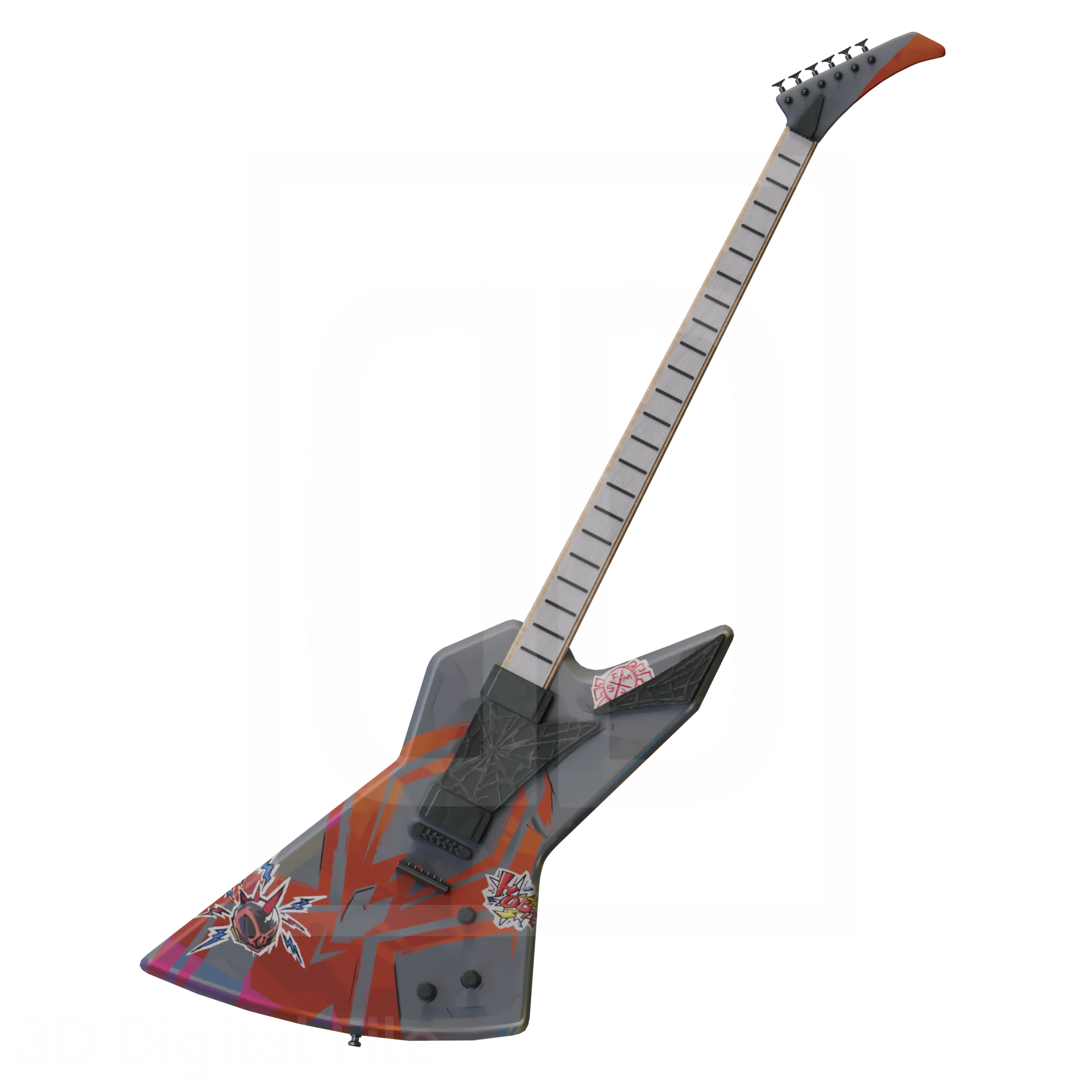 Webslinger Punk 2099 Guitar - MR Game 3D Model