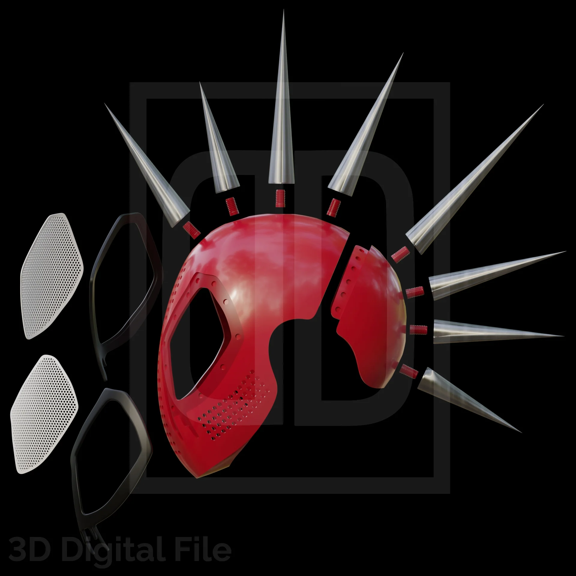 Spider Hero Punk - BTSV Faceshell 3D Model - Image 2