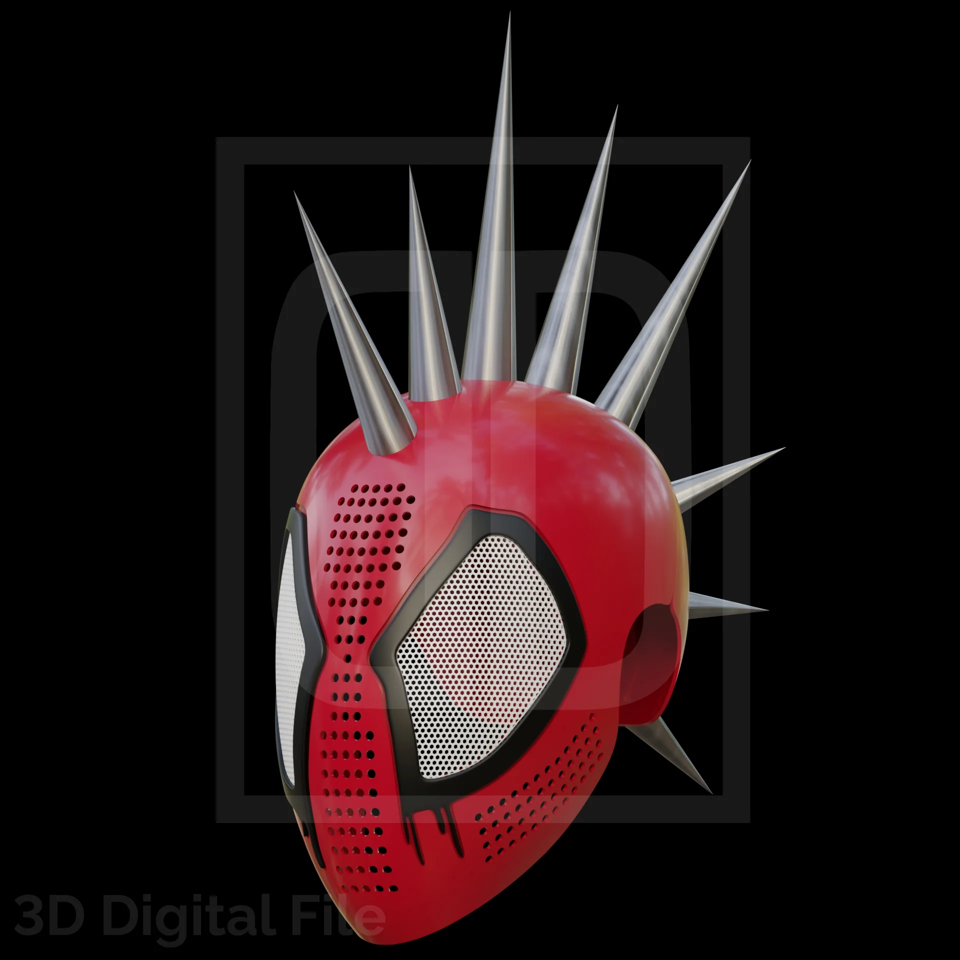 Spider Hero Punk - BTSV Faceshell 3D Model - Image 4