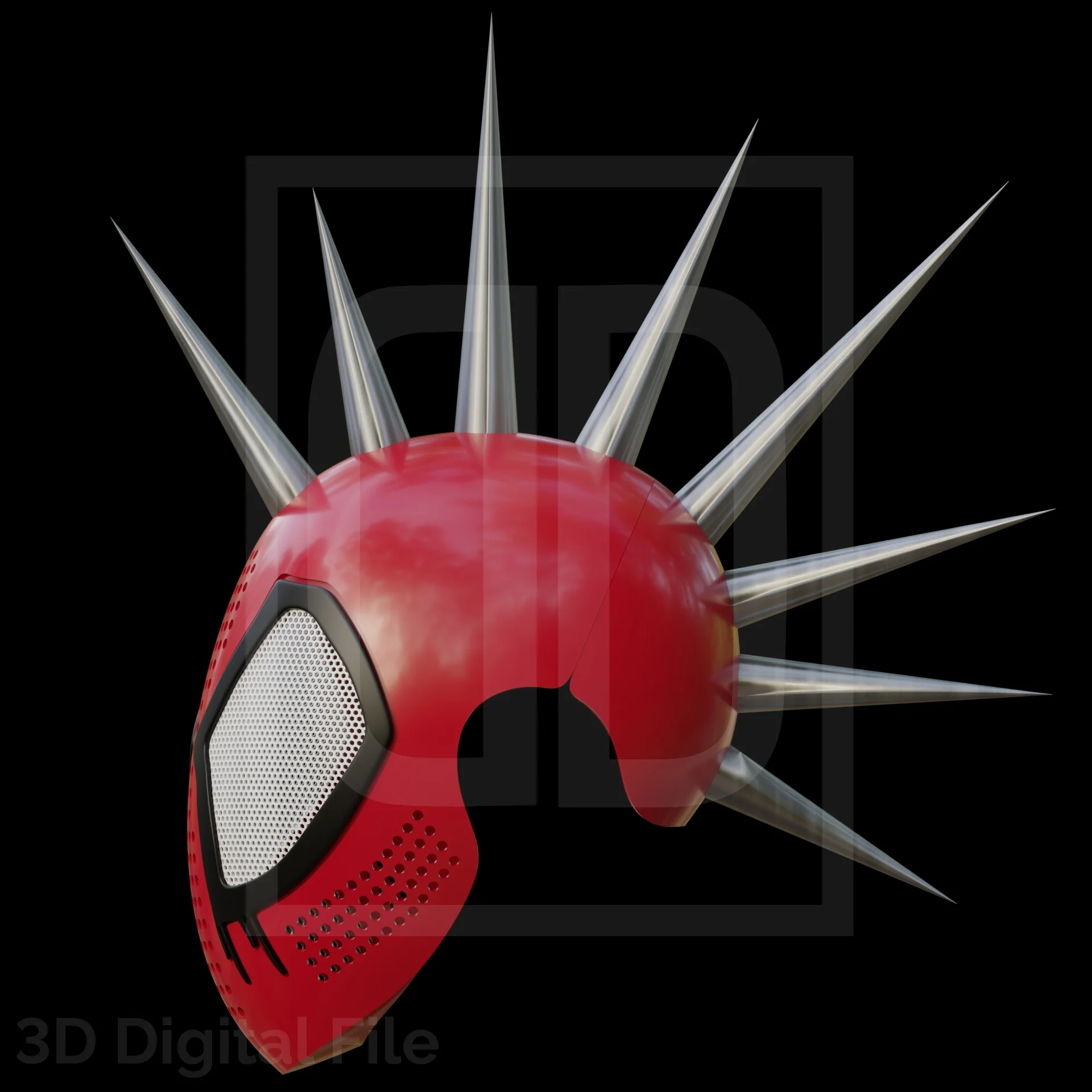 Spider Hero Punk - BTSV Faceshell 3D Model - Image 6