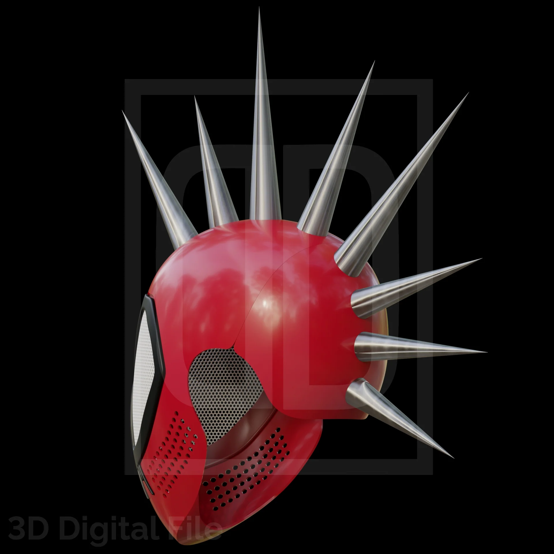 Spider Hero Punk - BTSV Faceshell 3D Model - Image 7