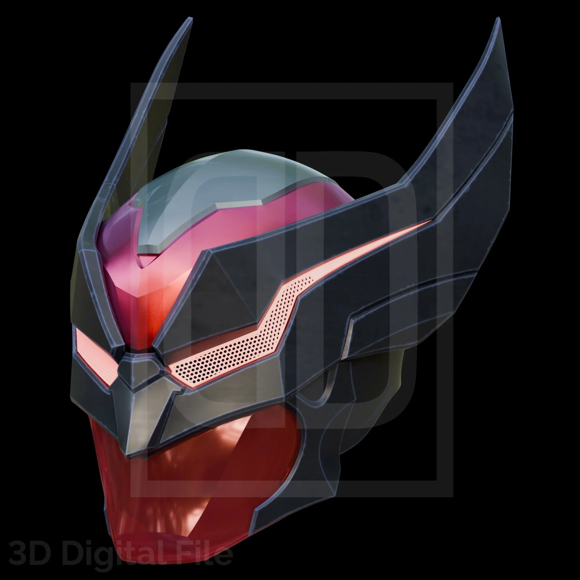 Wolf Berserk 2099 Helmet - MR Game 3D Model - Image 4