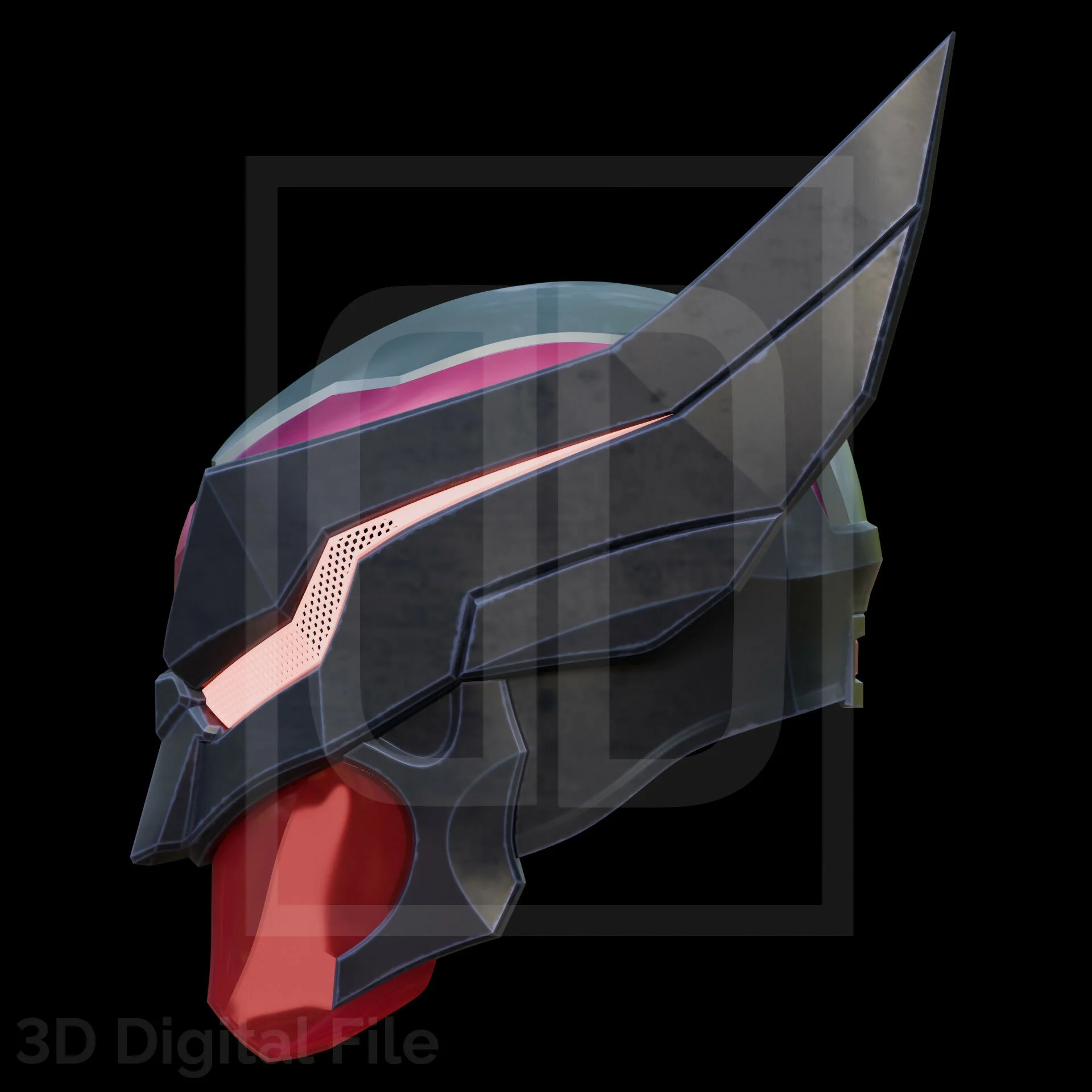 Wolf Berserk 2099 Helmet - MR Game 3D Model - Image 6